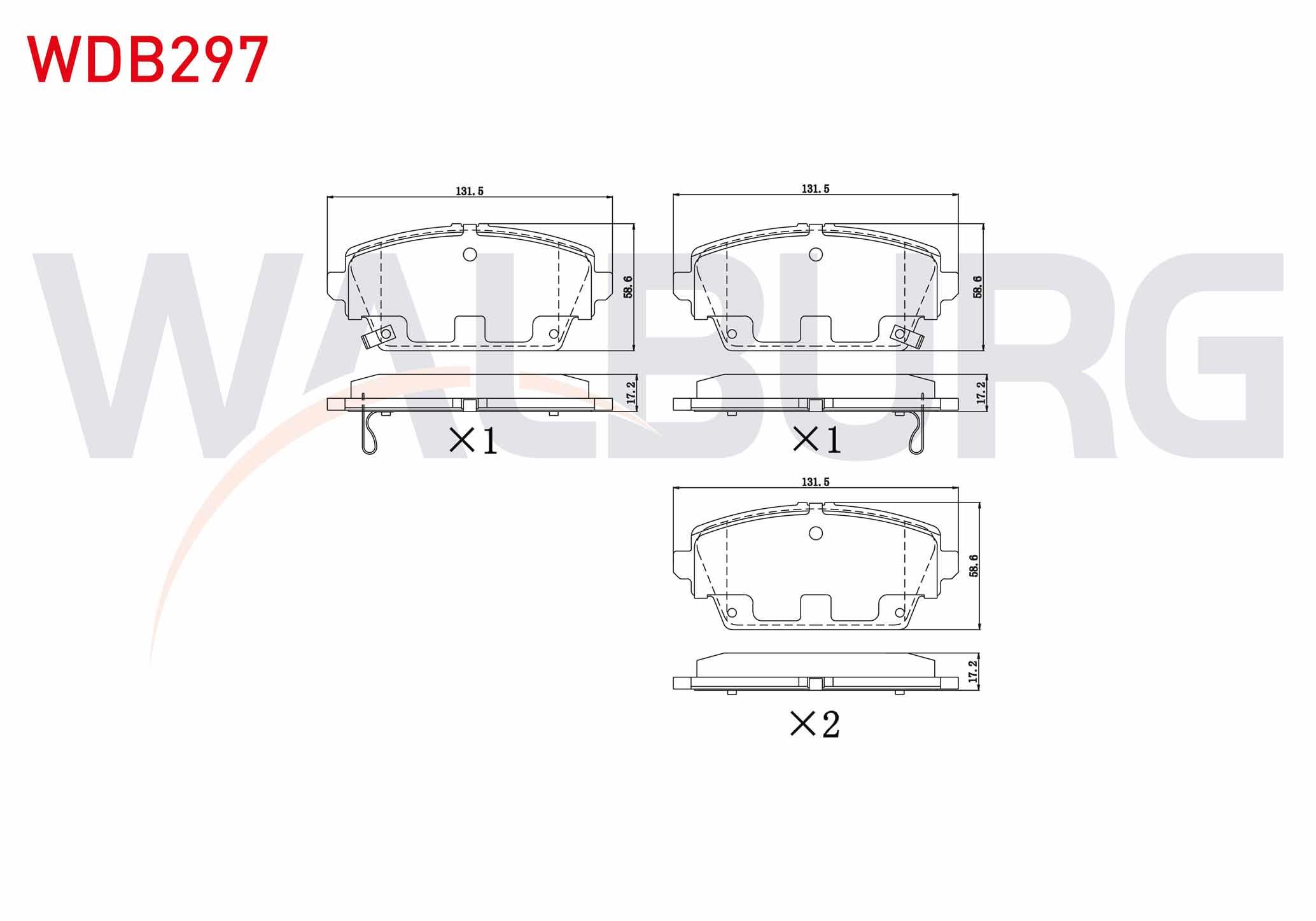 FREN BALATA ON IKAZLI NISSAN PRIMERA (P12) 1.6i 2002-/ PRIMERA (P12) 1.8i 16v 2002- / PRIMERA (P12) 2.0i 16v 2002-