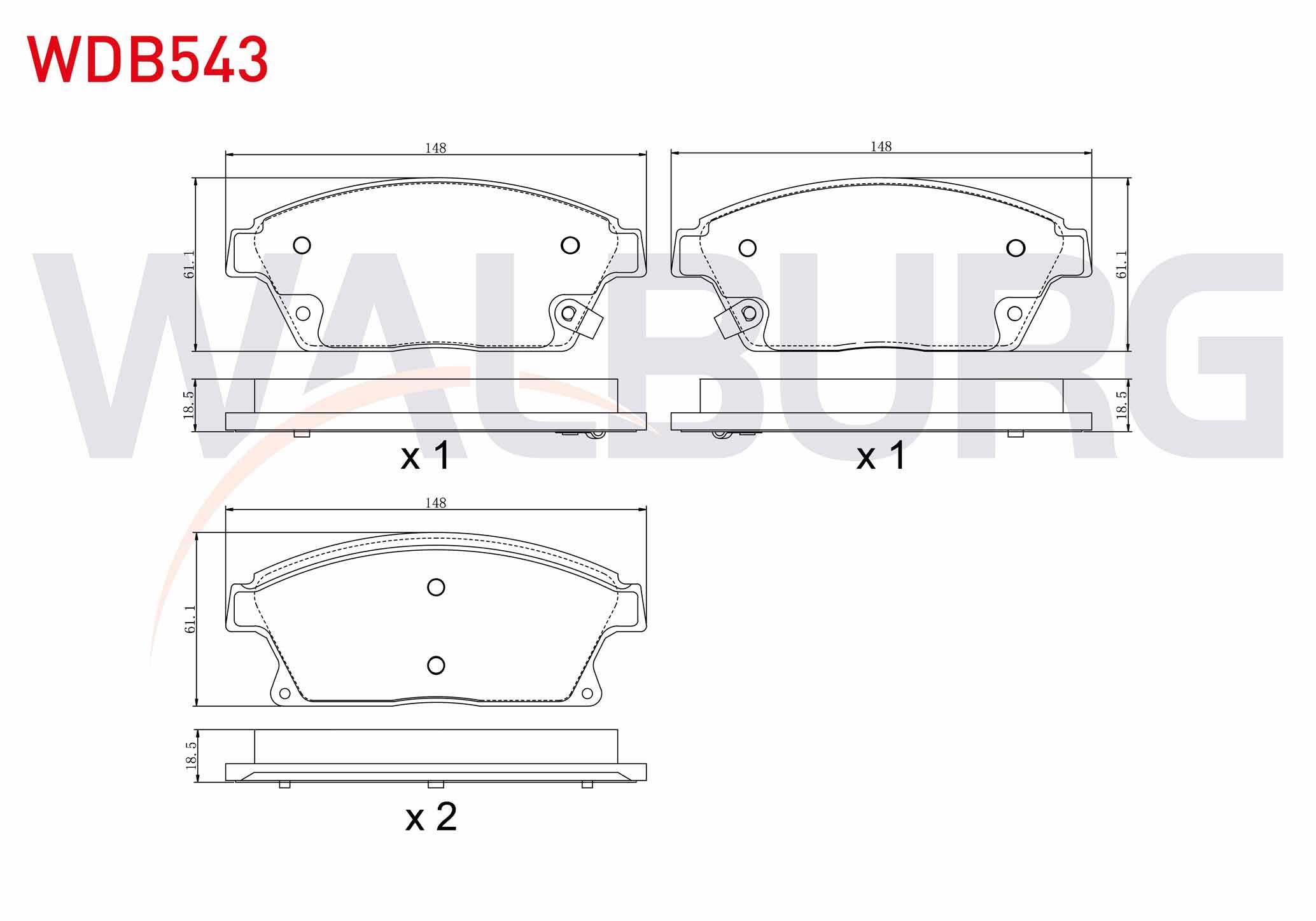 FREN BALATA ON IKAZLI OPEL ASTRA J 1.6i 16 JANT 2009-2016/ MOKKA 1.4 2012-/ ZAFIRA C 1.6 2011-/ CHEVROLET TRAX 1.6 2012-2014/ CRUZE 1.6 2009-2014/