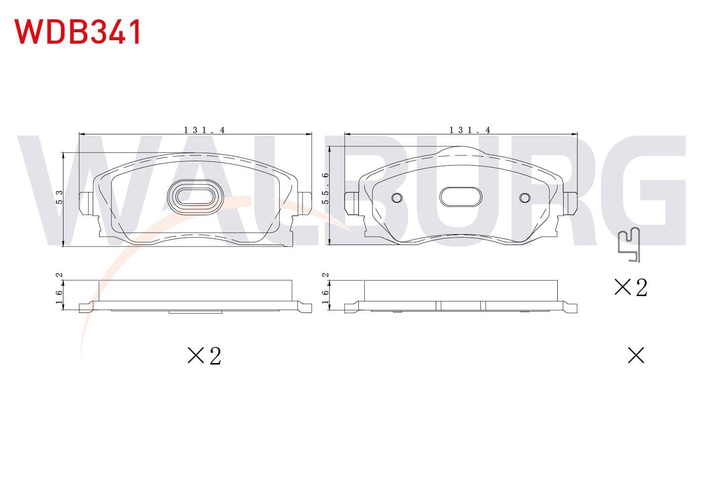 FREN BALATA ON IKAZLI OPEL CORSA C 1.2i 16v 2000-2006 / CORSA C 1.0 2000-2006 / CORSA C 1.2i 2000-2006