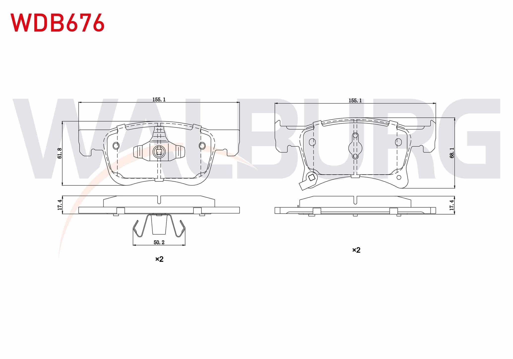 FREN BALATA ON IKAZLI OPEL CORSA E 1.3 CDTI 15 JANT 2014- / CORSA E 1.2 2014- / CORSA E 1.4 2014- / ADAM 1.2 2013- / ADAM 1.4 2013-