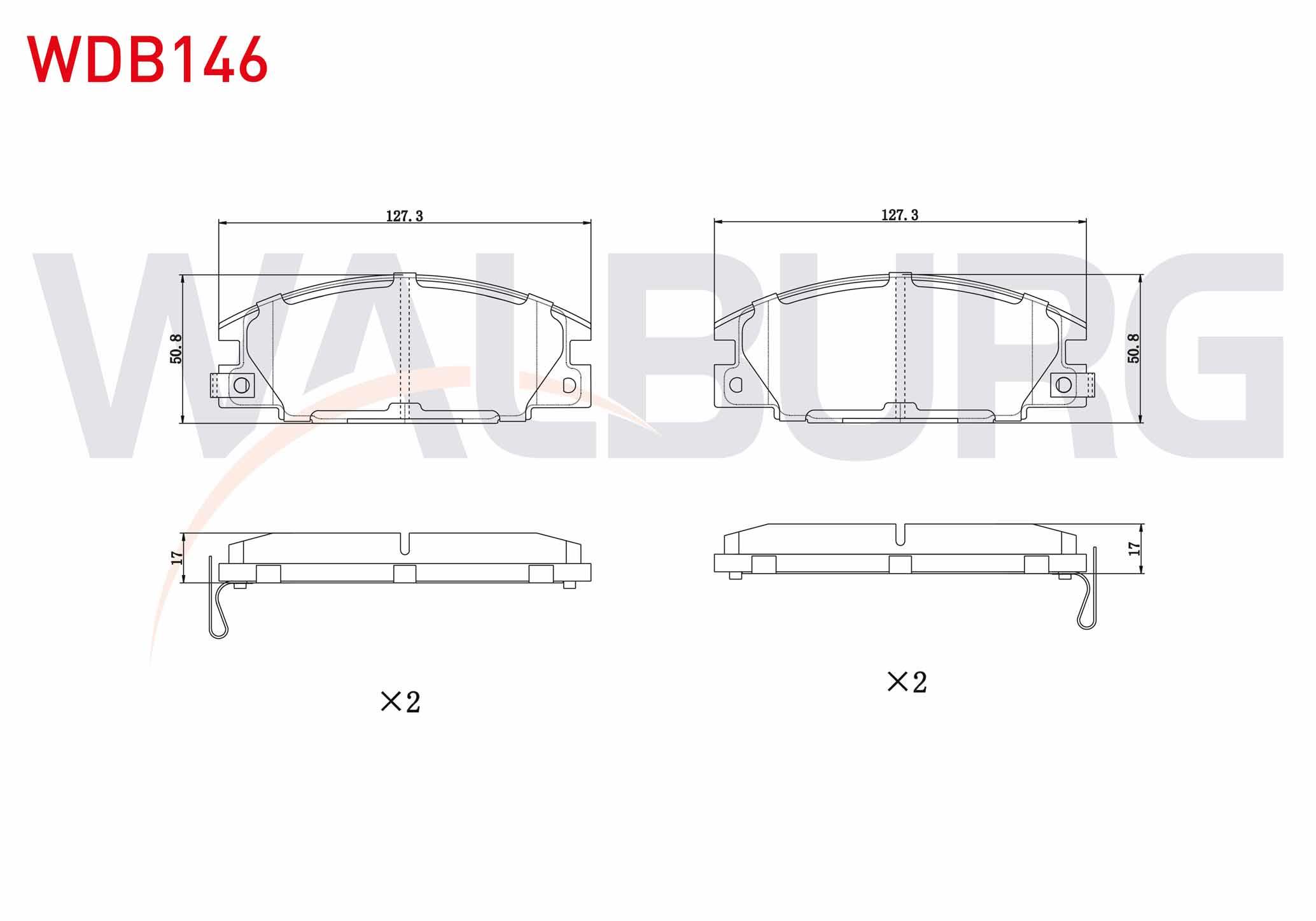 FREN BALATA ON IKAZLI OPEL FRONTERA A 2.0i 1992-1998 / FRONTERA A 2.5 TDS 1992-1998