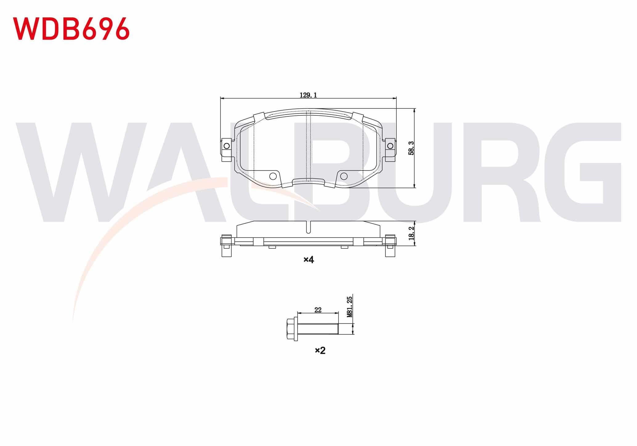 FREN BALATA ON IKAZLI RENAULT MEGANE IV (B9A/M_) 1.5 DCI 2016- / MEGANE IV (B9A/M_) 1.6 DCI 2016- / MEGANE IV (B9A/M_) 1.6i 2016- / MEGANE IV (B9A/M_) 1.2 TCE 2016-