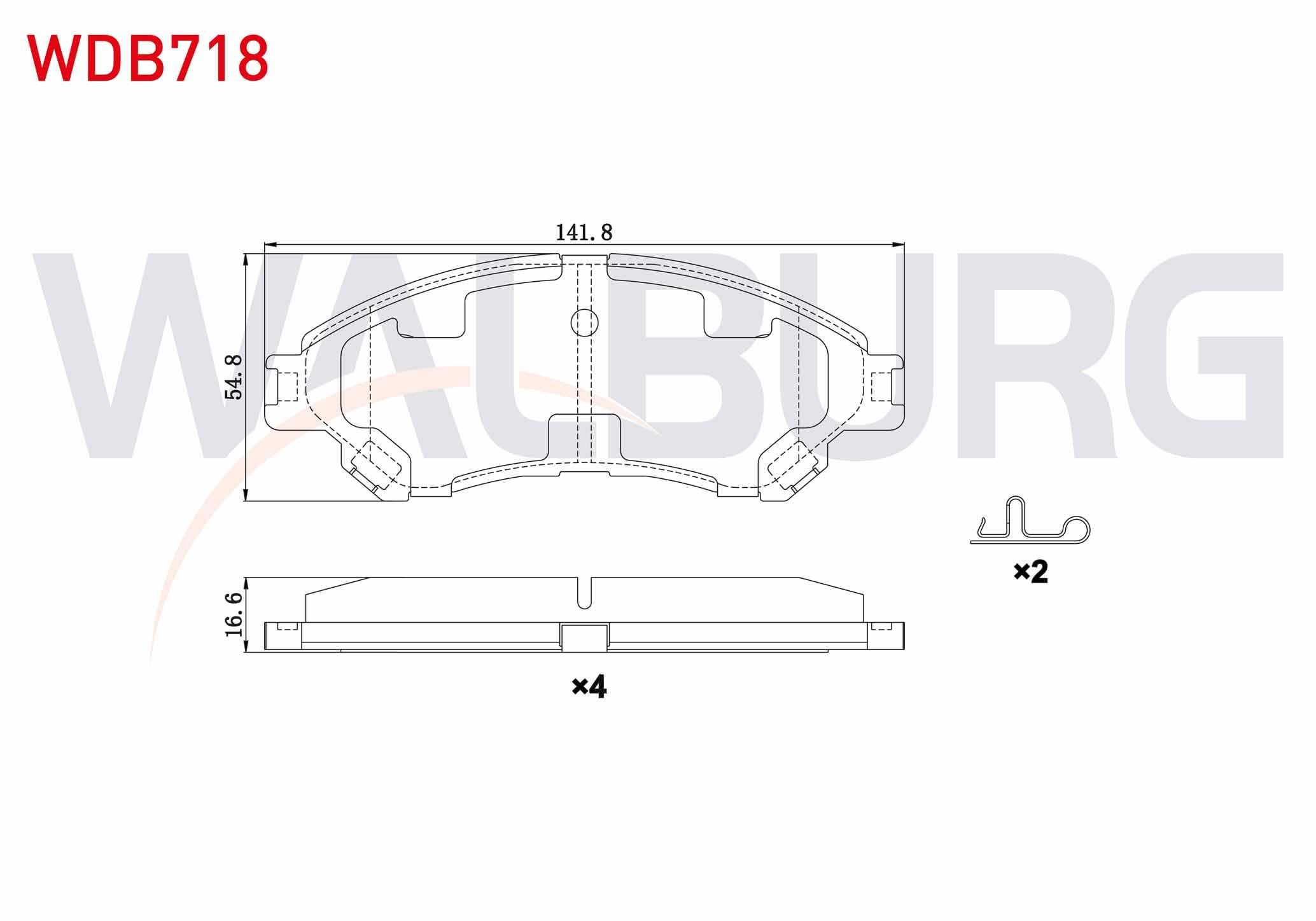 FREN BALATA ON IKAZLI SUZUKI VITARA (LY) 1.6i 2015- / VITARA (LY) 1.4i 2015- / SX4 S-Cross 1.6 2013- / SX4 S-Cross 1.6 DDIS 2013-