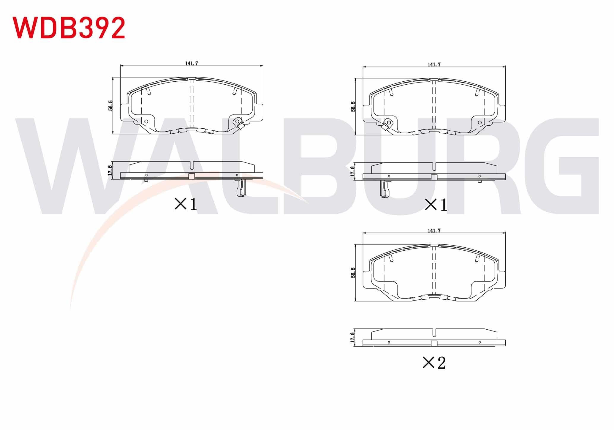 FREN BALATA ON IKAZLI TEL DELIKLI HONDA CIVIC X (FC) 1.6i 2016- / CR-V II 2.0i 2002-2006