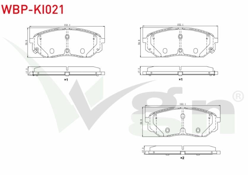 FREN BALATA ON IKAZLI TEL DELIKLI KIA SORENTO III (UM) 2.0 CRDI 2015-