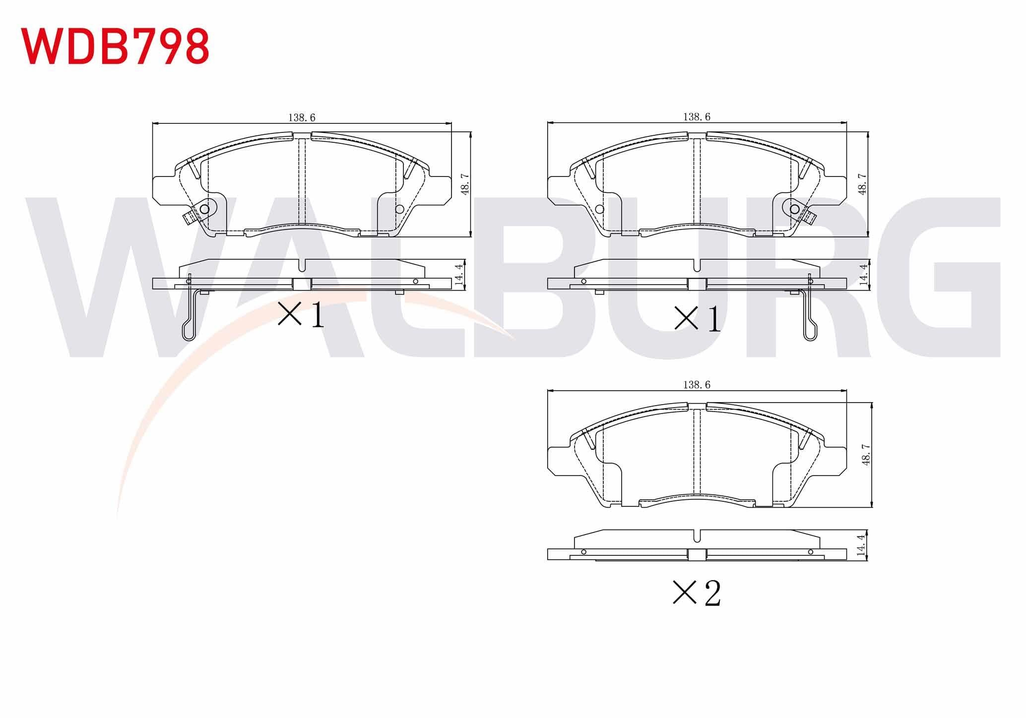 FREN BALATA ON IKAZLI TEL DELIKLI NISSAN MICRA IV (K13) 1.2 2010- / NISSAN NOTE (E12) 1.5 DCI 2013- / NISSAN NOTE (E12) 1.6i 16v 2013-