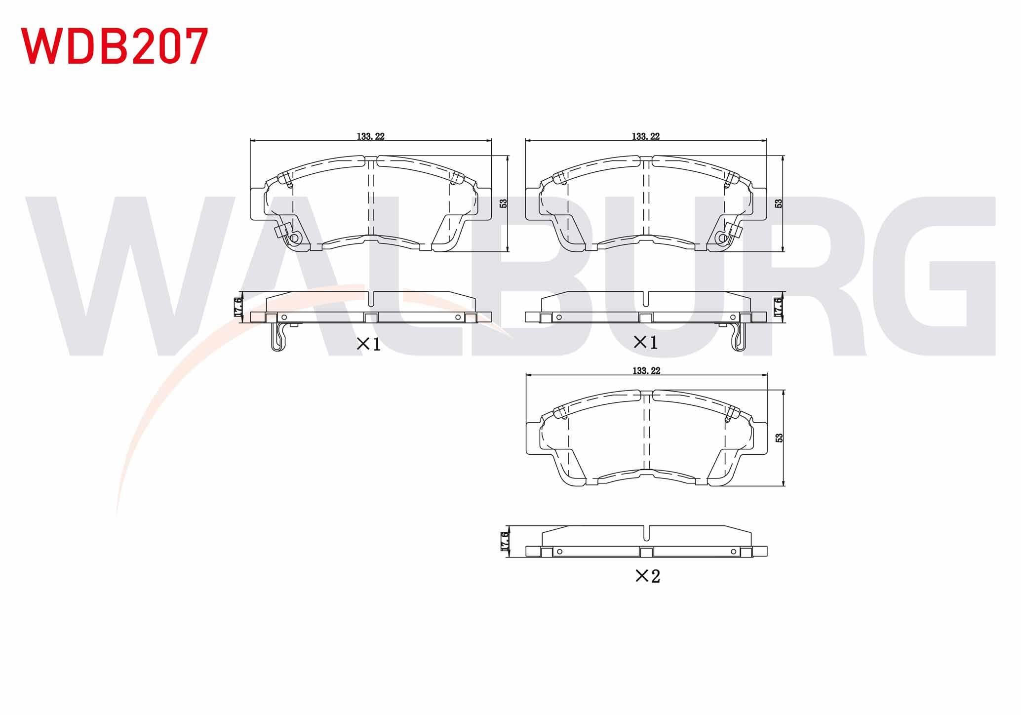 FREN BALATA ON IKAZLI TEL DELIKLI TOYOTA COROLLA (_E10_) 1.3i 1992-1997 / COROLLA (_E10_) 1.6i 1992-1997 / CARINA E (_T19_) 1.6 1992-1997 / CARINA E (_T19_) 1.8i 1992-1997