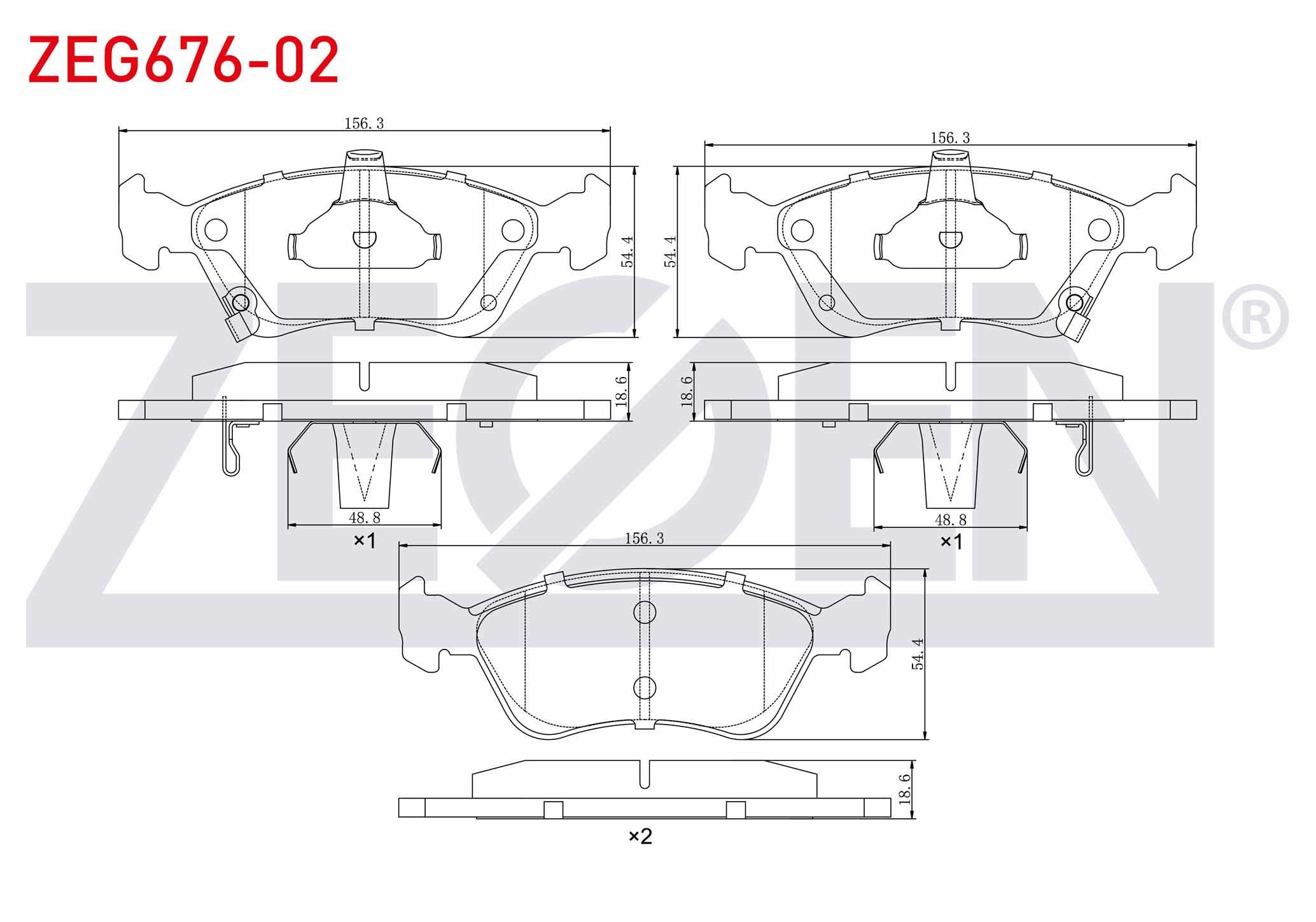 FREN BALATA ON IKAZLI TOYOTA AVENSIS (T22) 1.6i 1997-2003 / AVENSIS (T22) 2.0i 1997-2003 / AVENSIS (T22) 2.0 D-4D 1997-2003