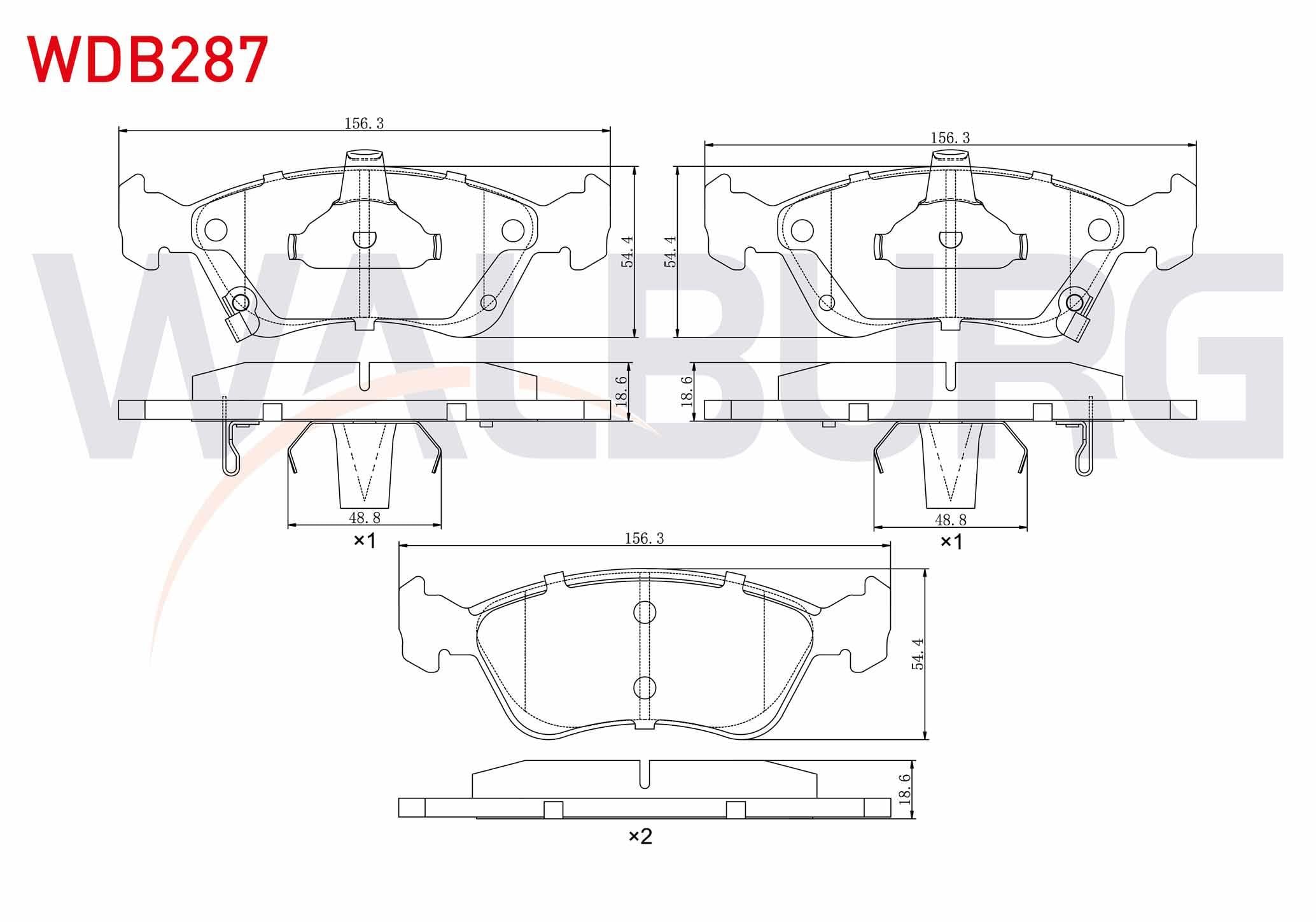 FREN BALATA ON IKAZLI TOYOTA AVENSIS (T22) 1.6i 1997-2003 / AVENSIS (T22) 2.0i 1997-2003 / AVENSIS (T22) 2.0 D-4D 1997-2003