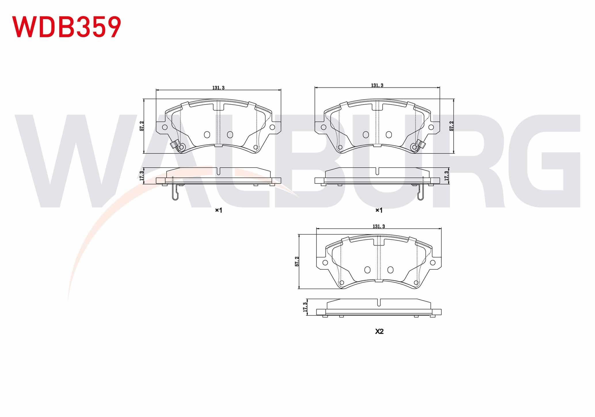 FREN BALATA ON IKAZLI TOYOTA COROLLA 1.4 VVT-I 2002-2007/ 1.6 VVT-I 2002-2007/ 1.4 D-4D 2002-2007/ COROLLA VERSO 1.6 2004-2009/ 1.8 2004-2009/ 2.0 D-4D 2004-2009