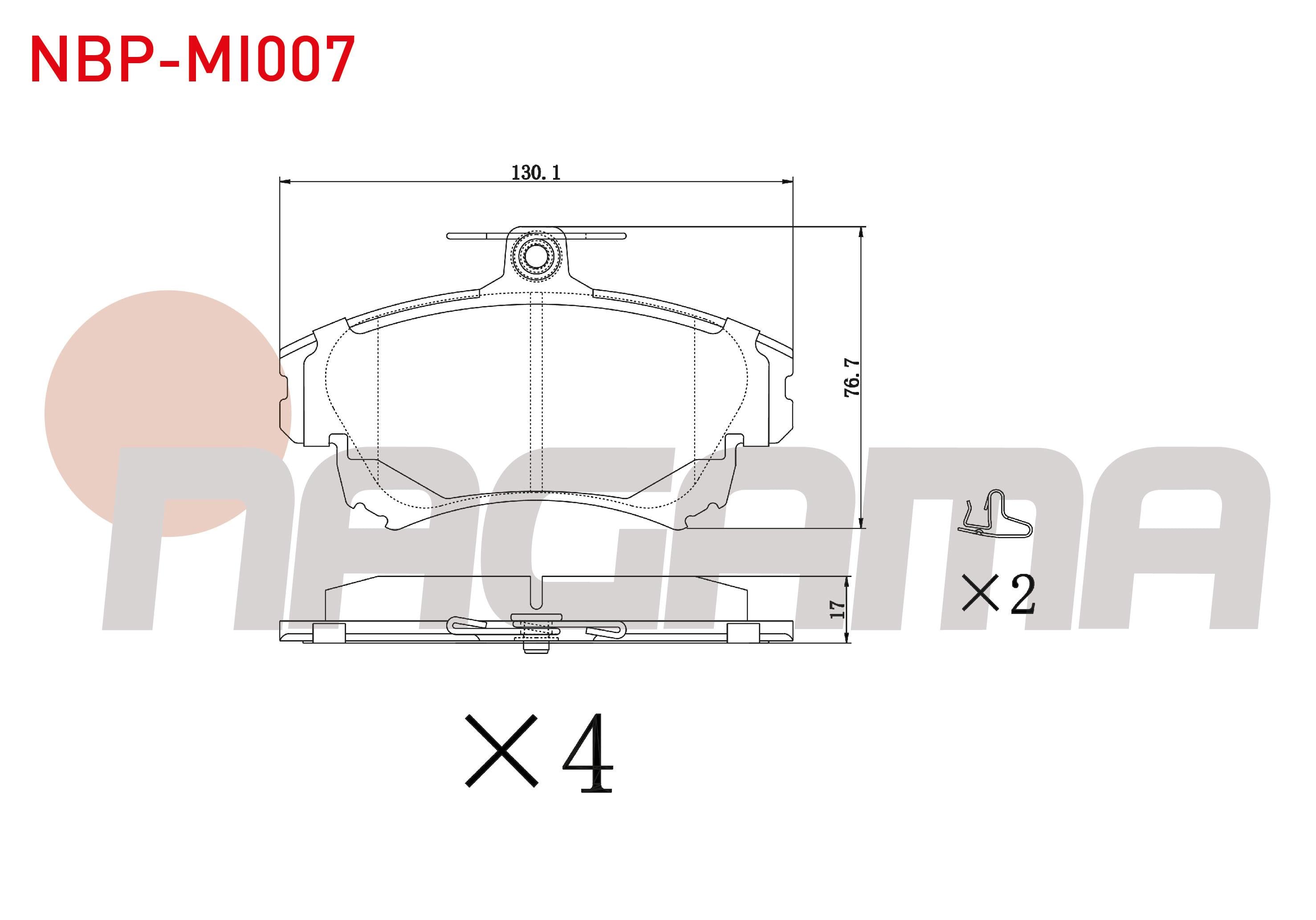 FREN BALATA ON IKAZLI VOLVO S40 I 1.6i 16v 1995-2003/ 1.8i 16v 1995-2003/ 1.9 TD 1995-2003/ MITSUBISHI CARISMA 1.9 DID 1995-2006/ COLT VI 1.3i - 1.5i 15 JANT 2002-2012