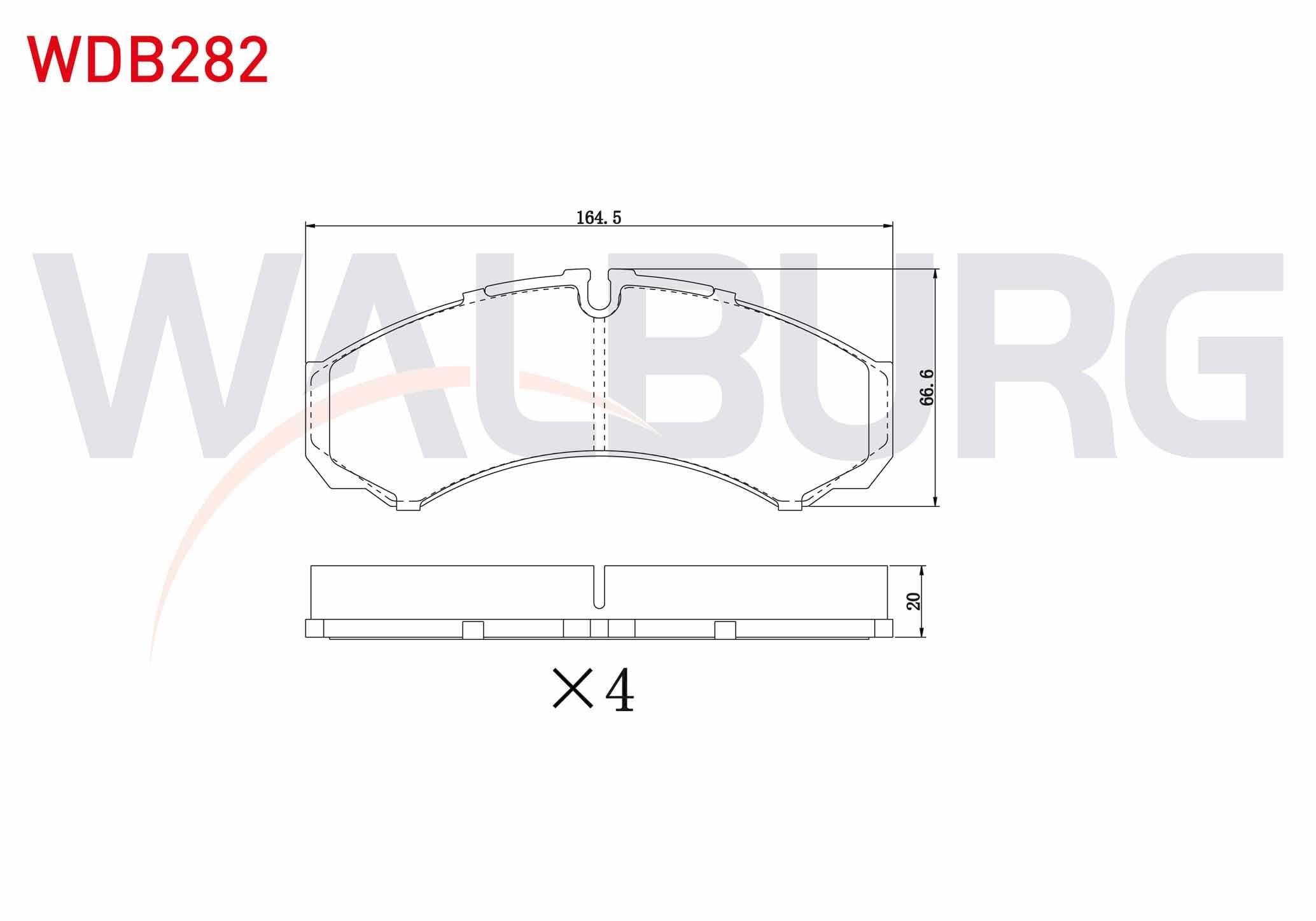 FREN BALATA ON IVECO DAILY II (30-10C) 2.8i 1996-1999 / DAILY II (35-10) 2.5i 1996-1999