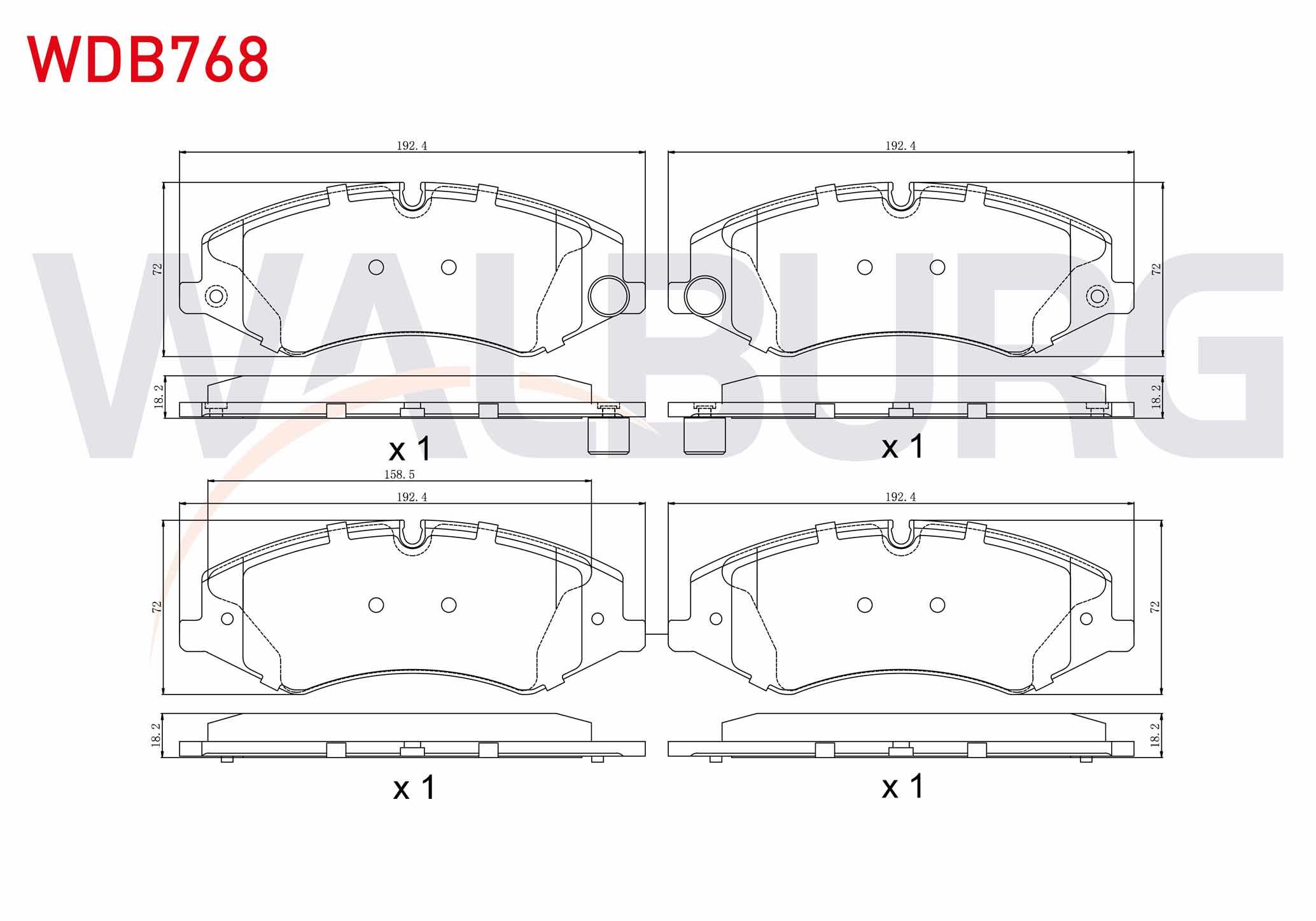 FREN BALATA ON LAND ROVER DISCOVERY IV (LA) 3.0 TD 4X4 2010-