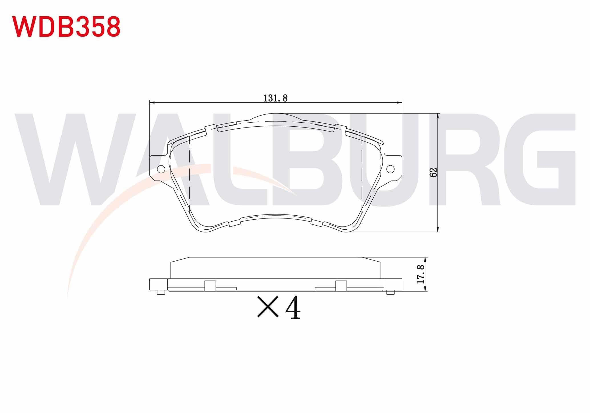 FREN BALATA ON LAND ROVER FREELANDER (LN) 2.5i 18.20mm 2000-2006