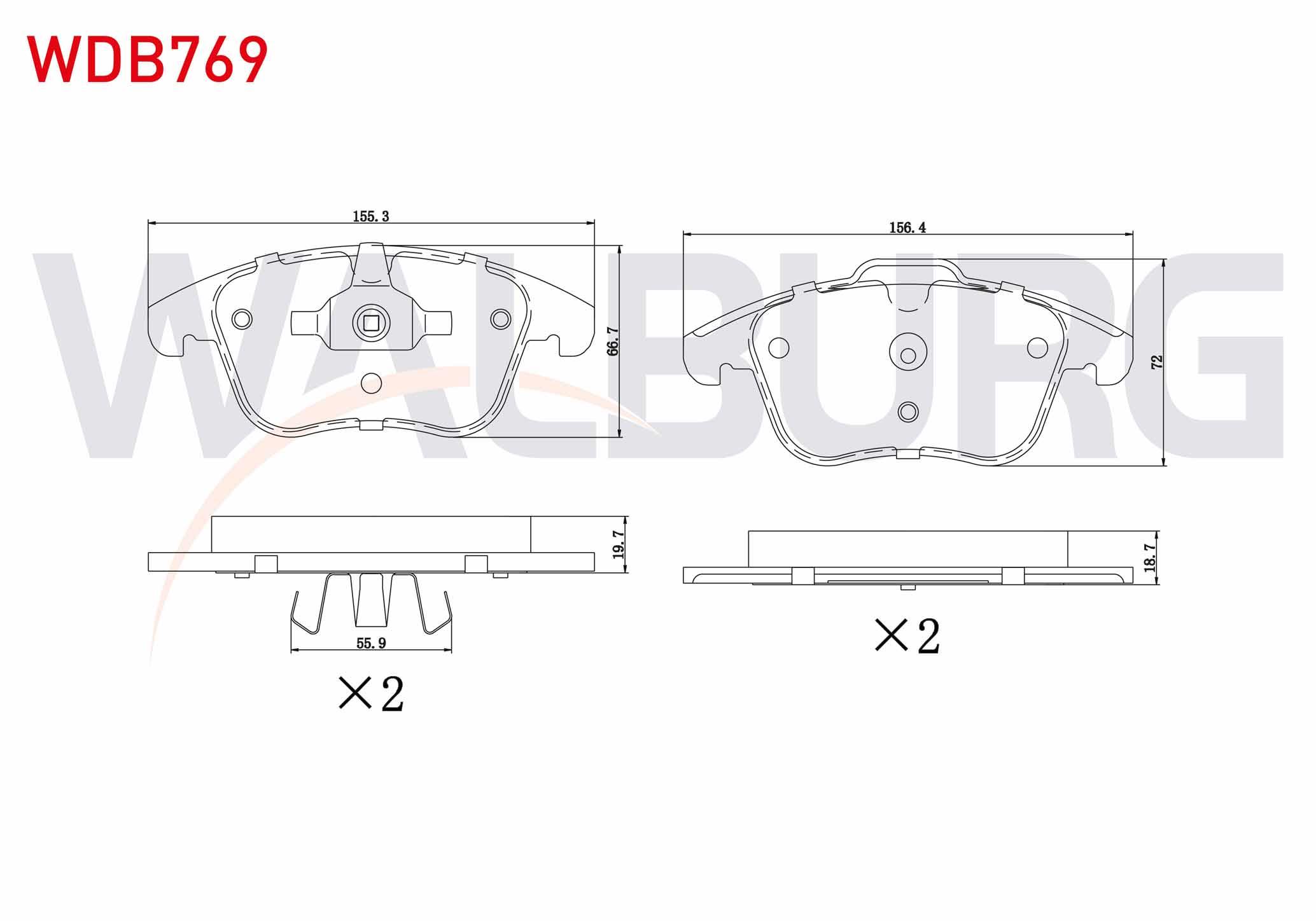 FREN BALATA ON LAND ROVER RANGE ROVER EVOQUE (LV) 2.0 Si4 2011-