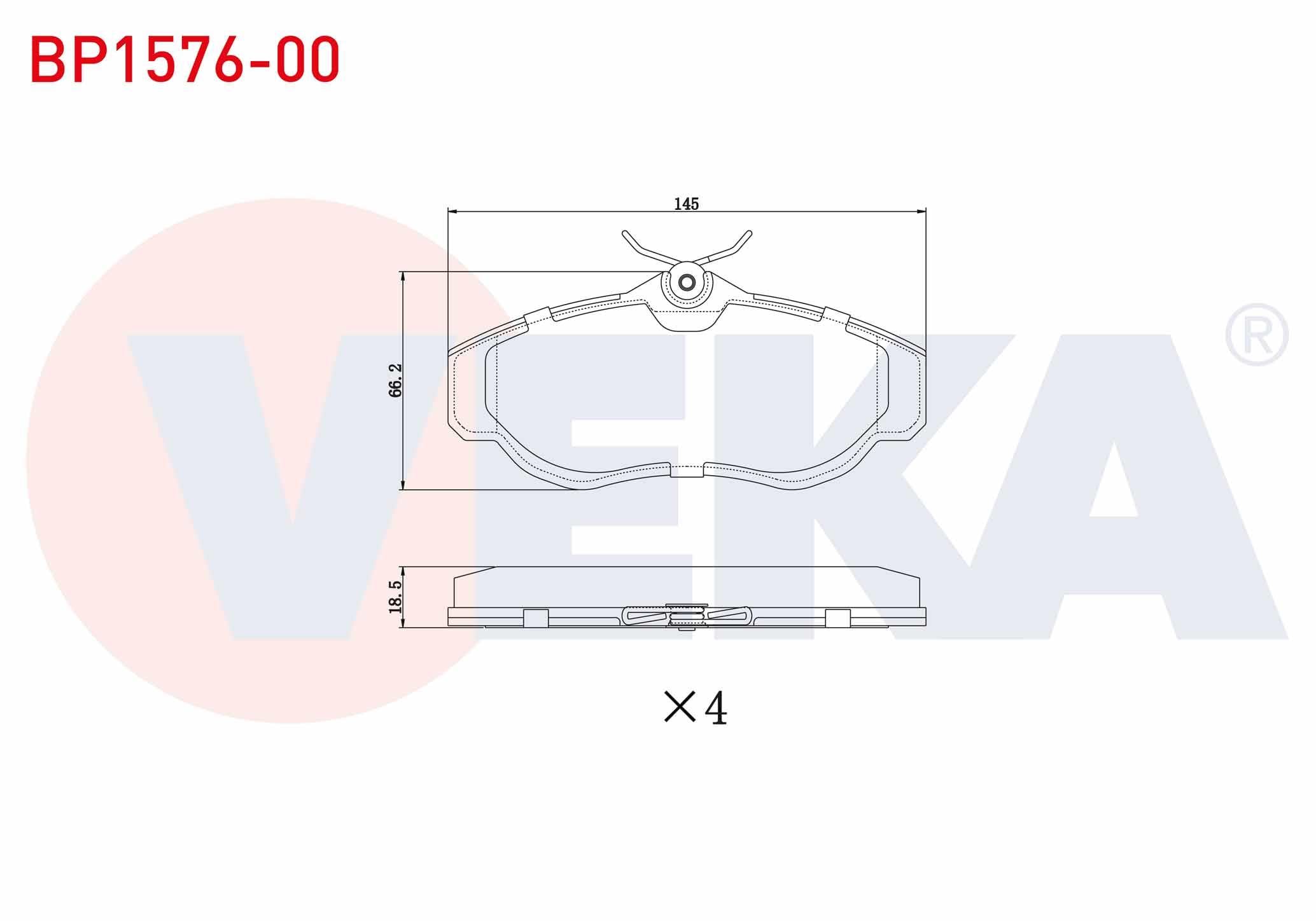 FREN BALATA ON LAND ROVER RANGEROVER II (LP) 2.5 D 1994-2002 / RANGE ROVER II (LP) 4.0i 1994-2002 / DISCOVERY (LJ,LT) 2.5 TDI 1994-2004 / DISCOVERY (LJ,LT) 4.0 V8 1994-2004