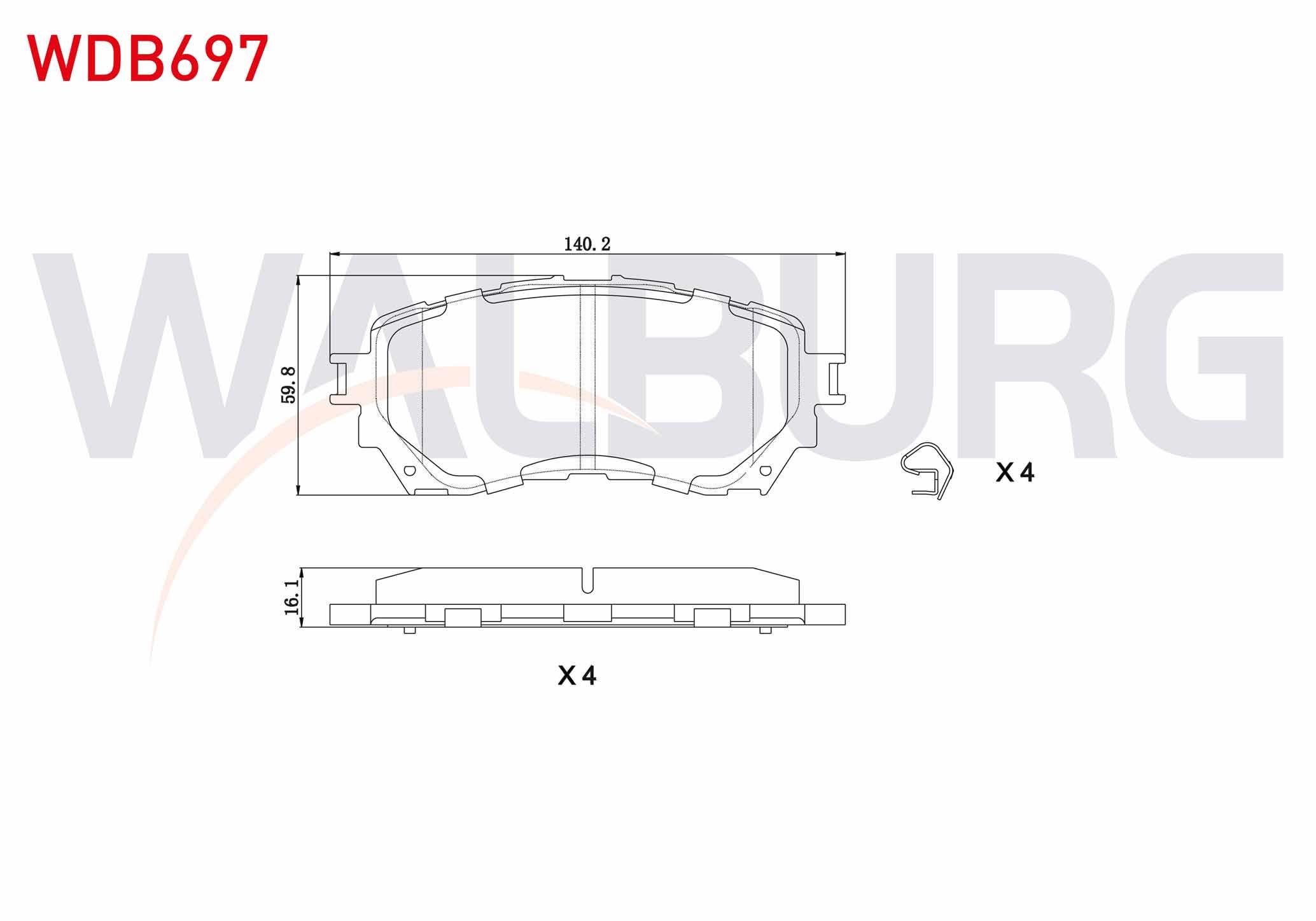 FREN BALATA ON MAZDA 6 (GJ,GH) 2.0 2013- / 6 (GJ,GH) 2.2 D 2013-