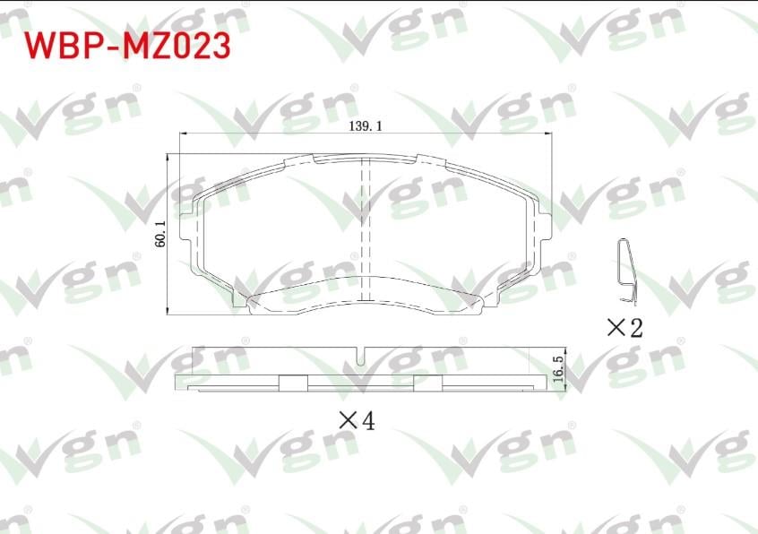 FREN BALATA ON MAZDA E 2200 (SR2) 1991-2004