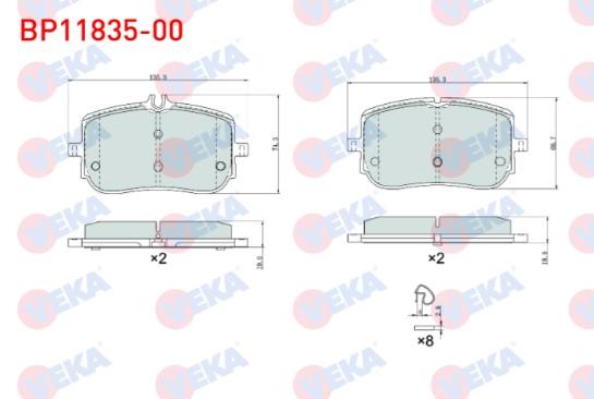 FREN BALATA ON MERCEDES A 180 d - 200 (W177) 2018- / CLA 180 d - 200 (C118) 2019-