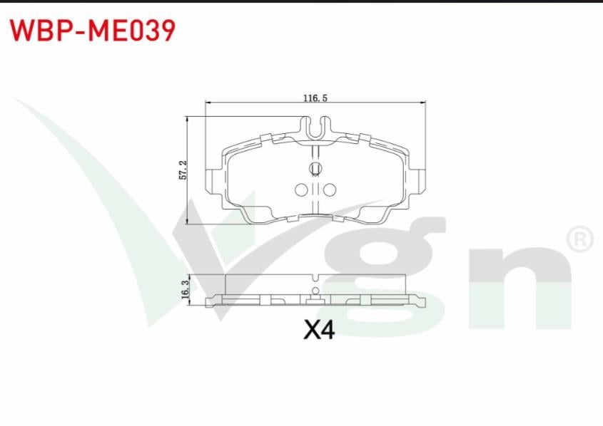 FREN BALATA ON MERCEDES A SERISI (W168) A 160 1997-2004 / (W168) A 170 CDI 1997-2004