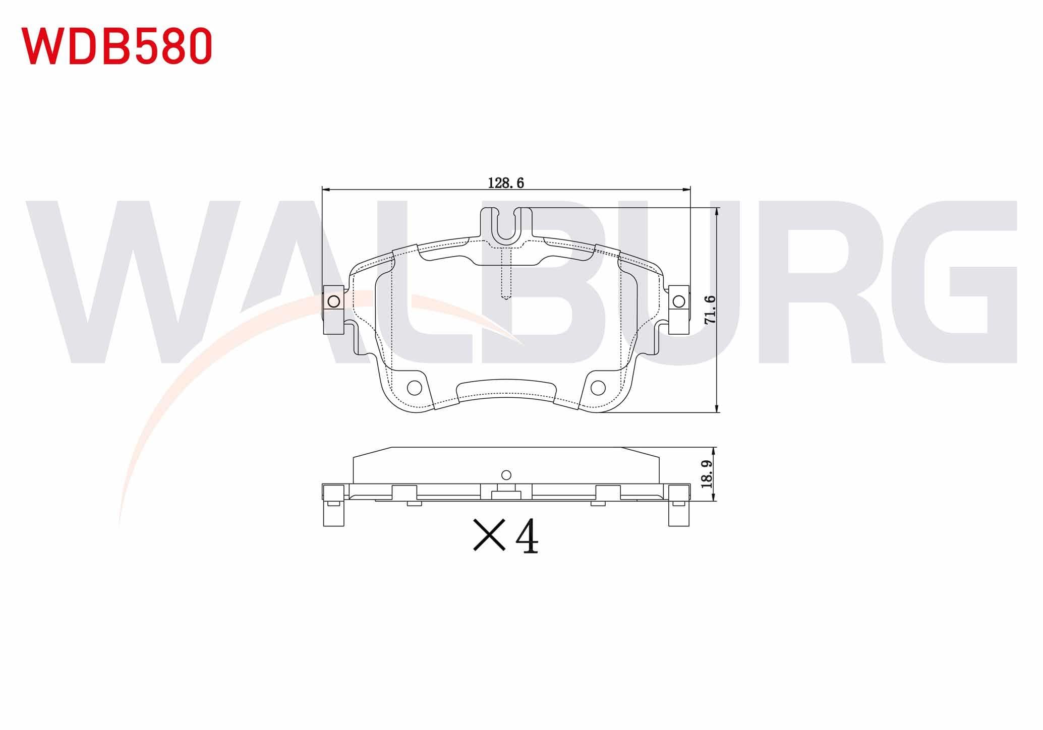 FREN BALATA ON MERCEDES A SERISI (W176) A 180 2012- / A 200 2012- / B SERISI (W246) B 200 2011-