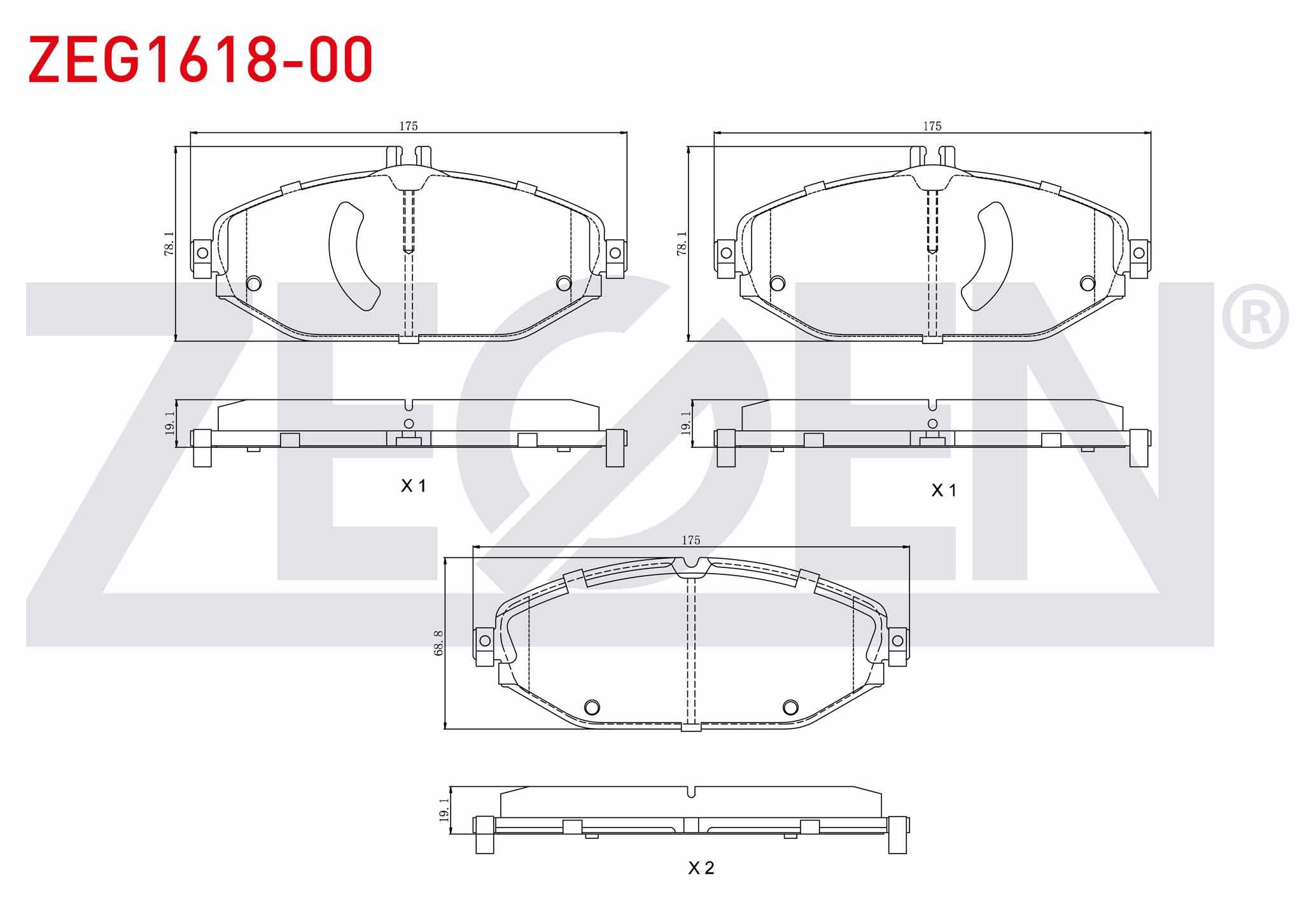 FREN BALATA ON MERCEDES E SERISI (W213) E 200 2016- / E 220 d 2016- / E 250 2016- / C SERISI (W205) C 300 BlueTEC 2014-