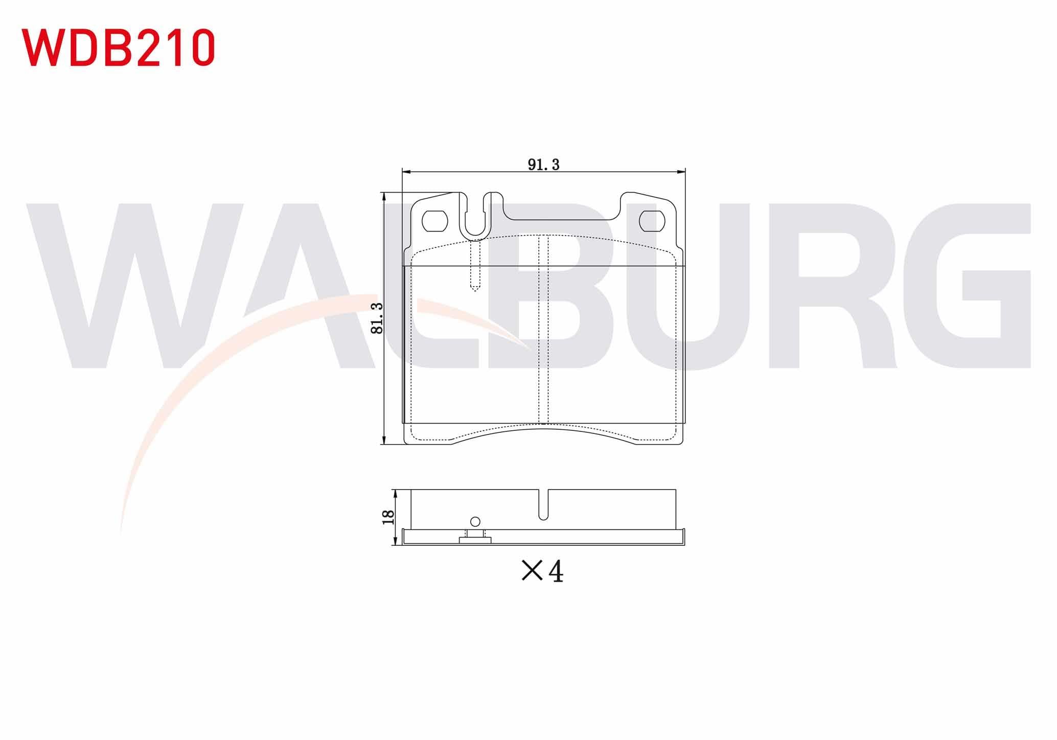 FREN BALATA ON MERCEDES S SERISI (W140) S 320 1991-1998 / S SERISI (W140) S 300 1991-1998