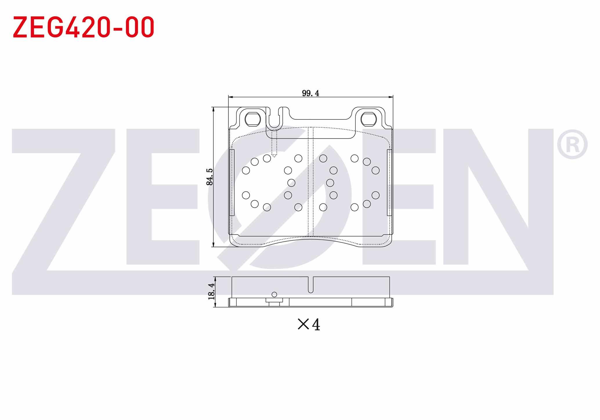 FREN BALATA ON MERCEDES S SERISI (W140) S 320 1991-1998 / S SERISI (W140) S 300 1991-1998