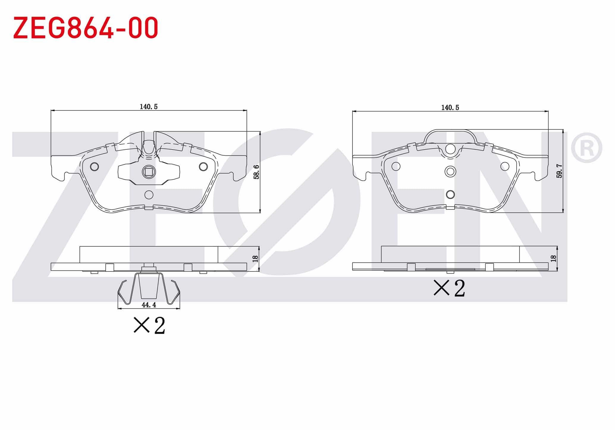 FREN BALATA ON MINI MINI (R50,R53) COOPER 1.6 2001-2006