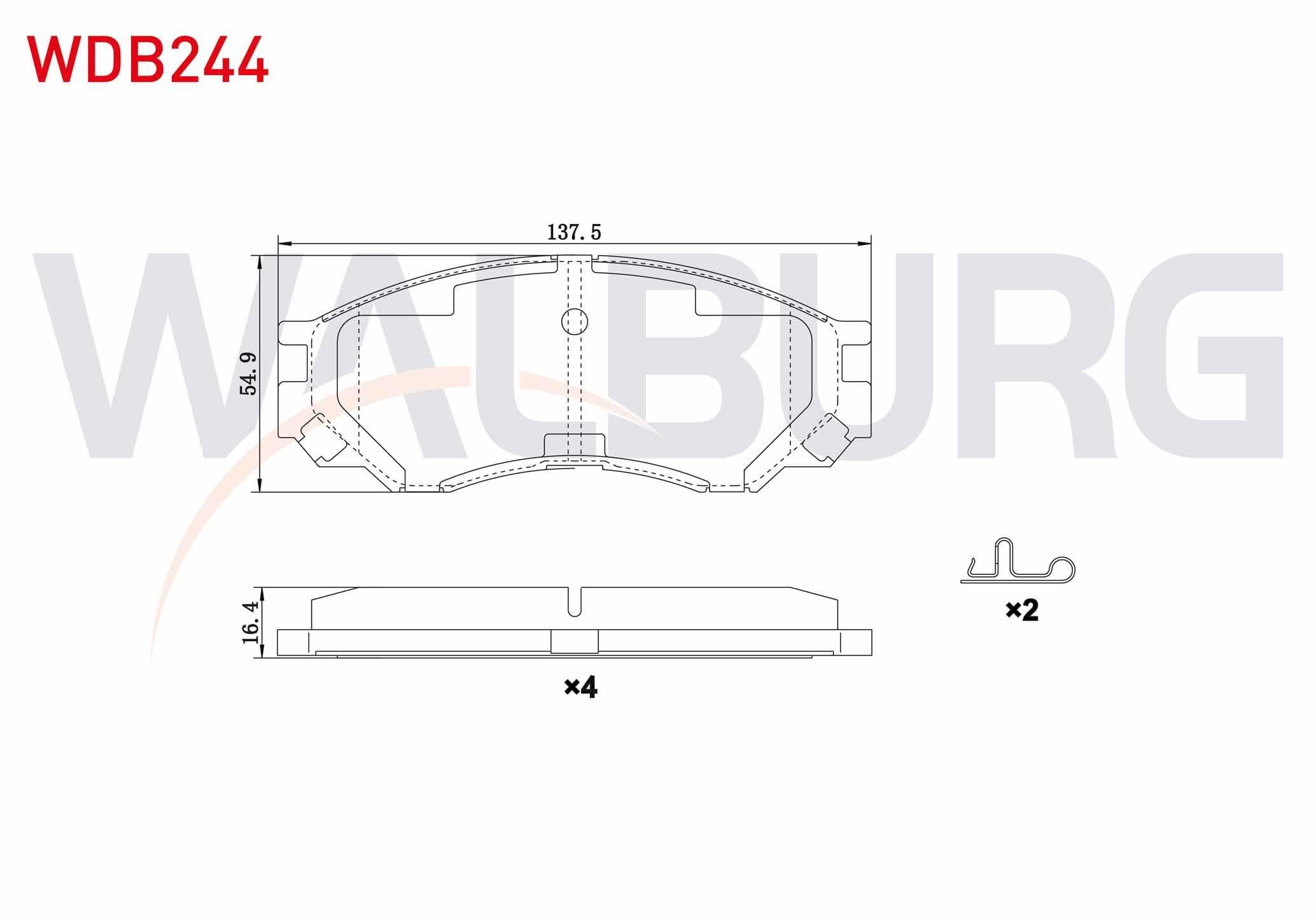 FREN BALATA ON MITSUBISHI L 200 (K7T,K6T) 2.5 TD 1996-2007 / L 200 (K7T,K6T) 2.0 1996-2007 / L 200 (K7T,K6T) 2.5 D 1996-2007