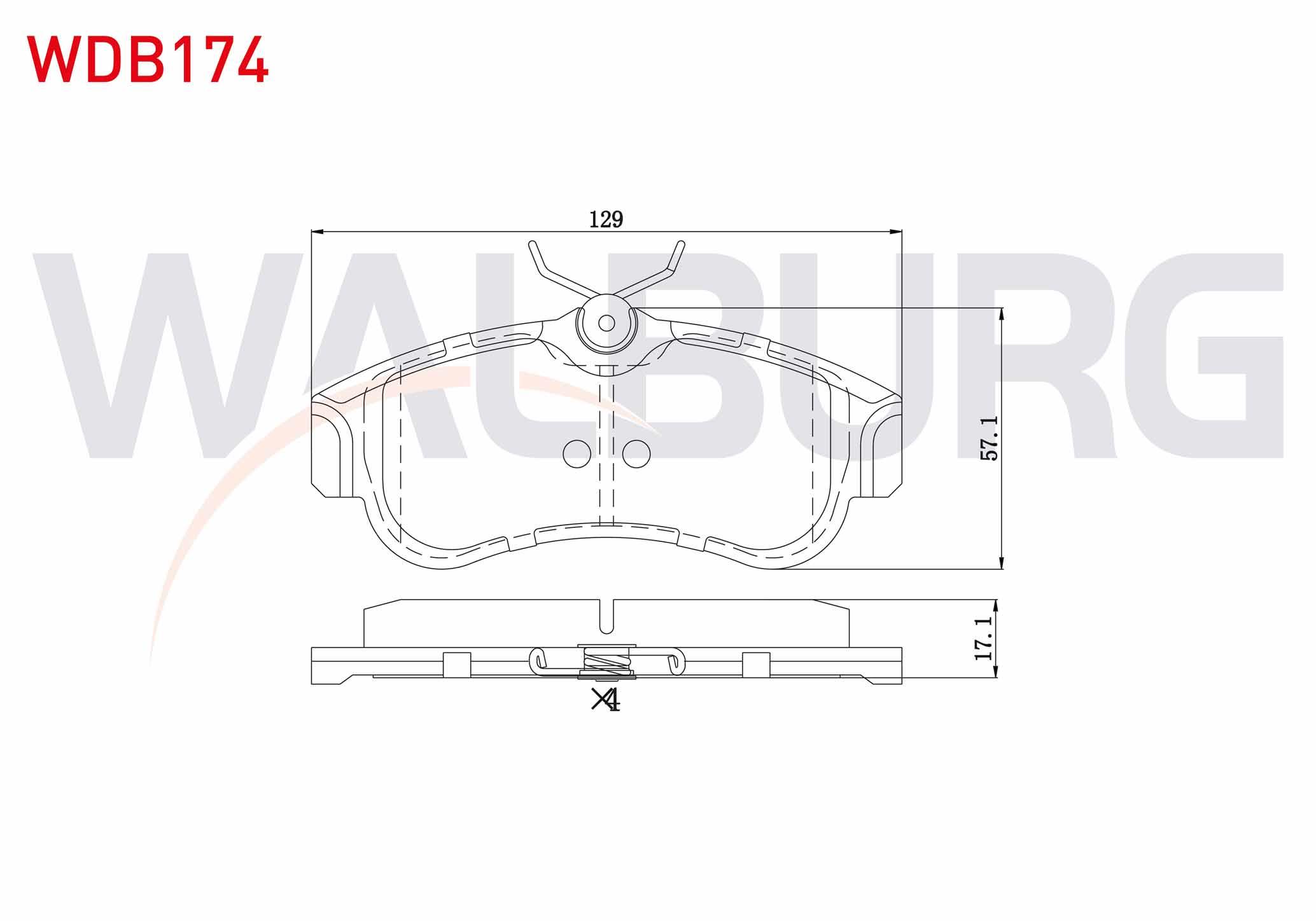 FREN BALATA ON NISSAN PRIMERA (P11) 1.6i 16v 1996-2001 / (P11) 1.8i 16v 1996-2001 / (P11) 2.0i 16v 1996-2001 / (P11) 2.0 TD 1996-2001 / PRIMERA (P10) 2.0i 1990-1998