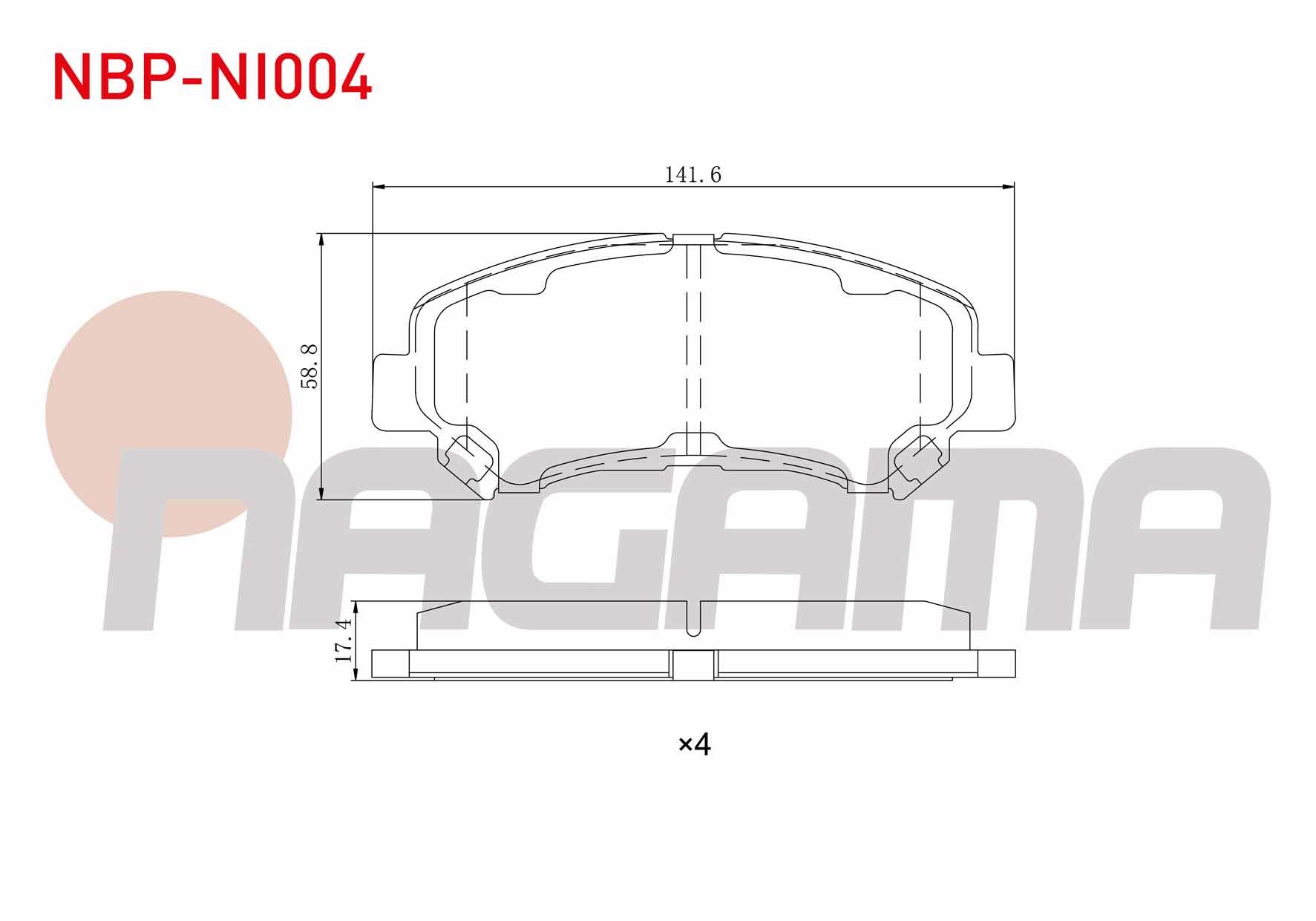 FREN BALATA ON NISSAN QASHQAI (J10) 1.5 DCI 2007-2014/X-TRAIL (T31) 2.0 DCI 2007-2013/X-TRAIL (T31) 2.0i 2007-2013/QASHQAI (J10) 2.0 DCI 2007-2014/RENAULT KOLEOS (HY) 2.0 DCI 2008-2014