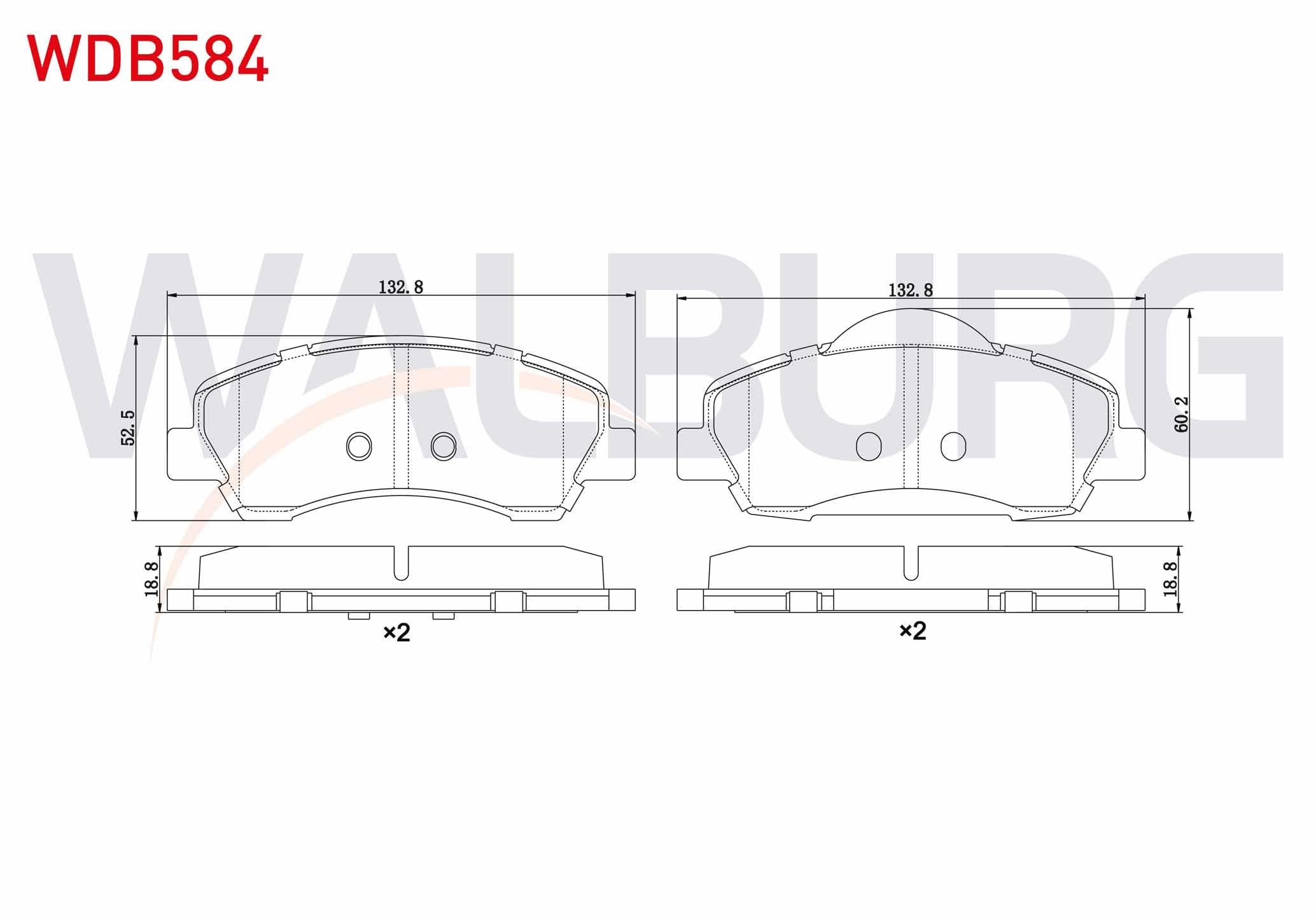 FREN BALATA ON PEUGEOT 301 1.2 VTI 2012- / CITROEN C-ELYSEE 1.2 VTI 2012-