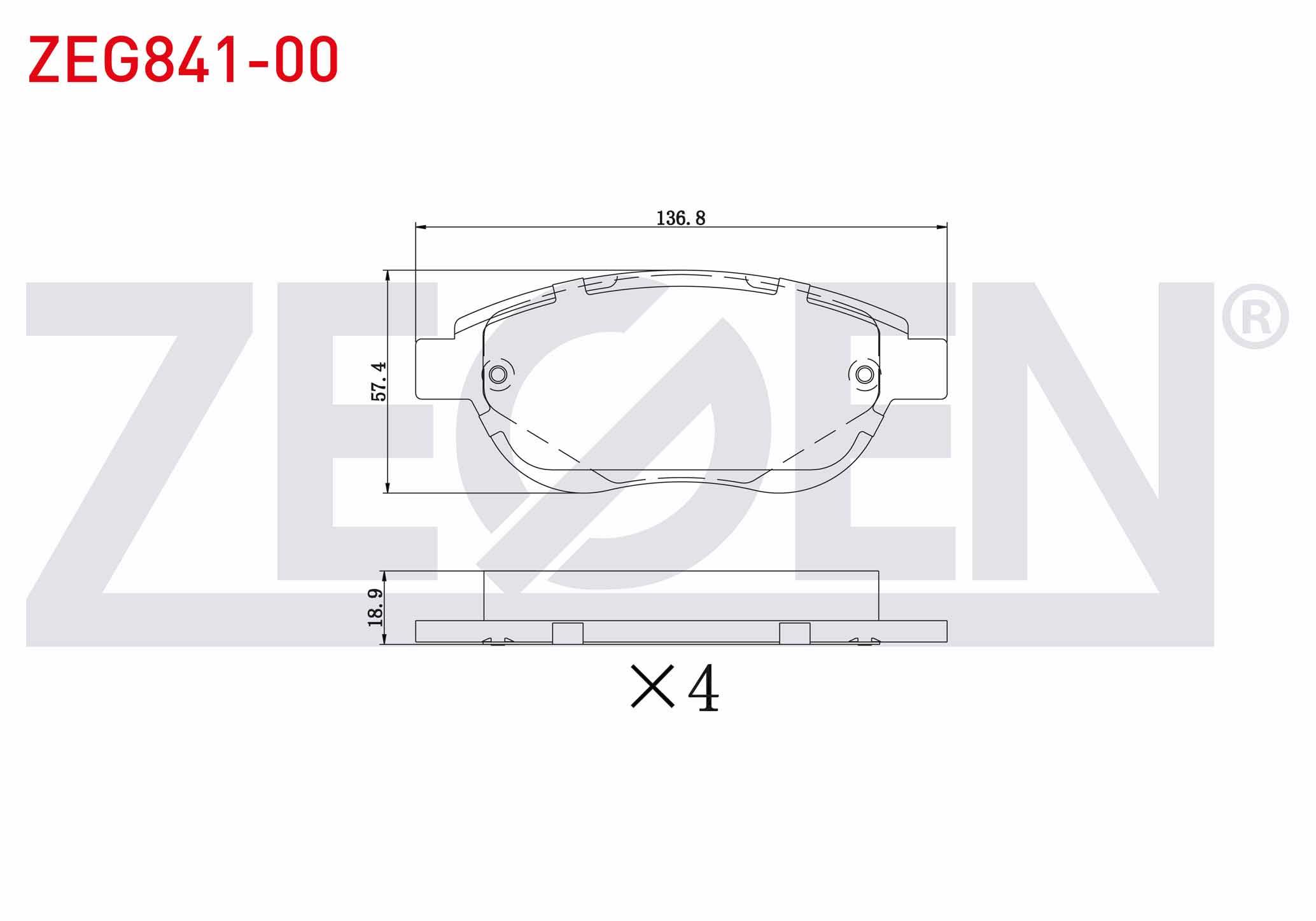 FREN BALATA ON PEUGEOT 307 1.6 2000-2007/ 307 1.6 HDI 2000-2007/ 207 1.4i 2006-2012/ 207 1.6i 16v 2006-2012/ 207 1.6 HDI 2006-2012/ CITROEN C4 1.6 2004-2009/ C4 1.6 HDI 2004-2009