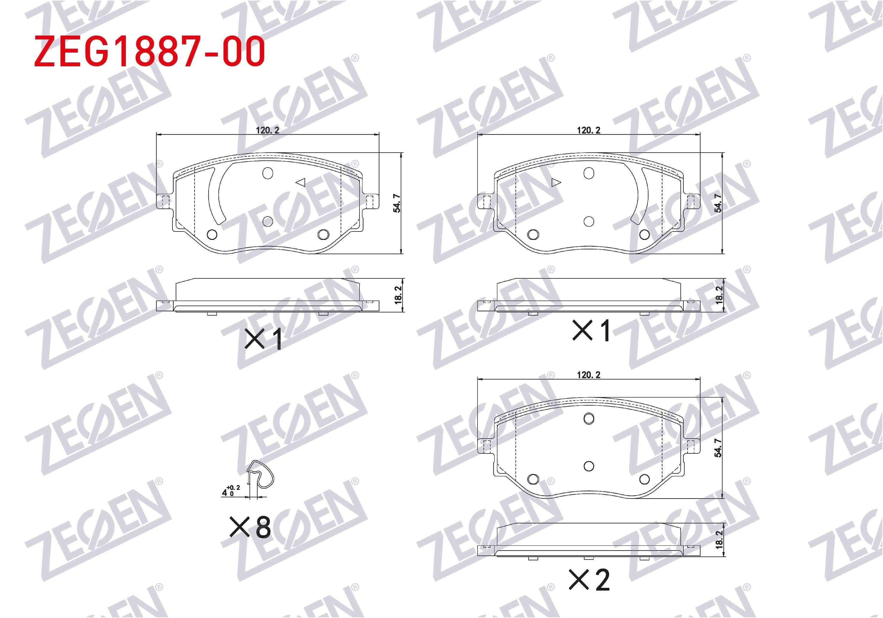 FREN BALATA ON RENAULT CLIO V 1.0 Sce - 1.0 Tce - 1.5 BLUE DCI 2020- / NISSAN MICRA IV (K14) 1.0 IG-T 2018-