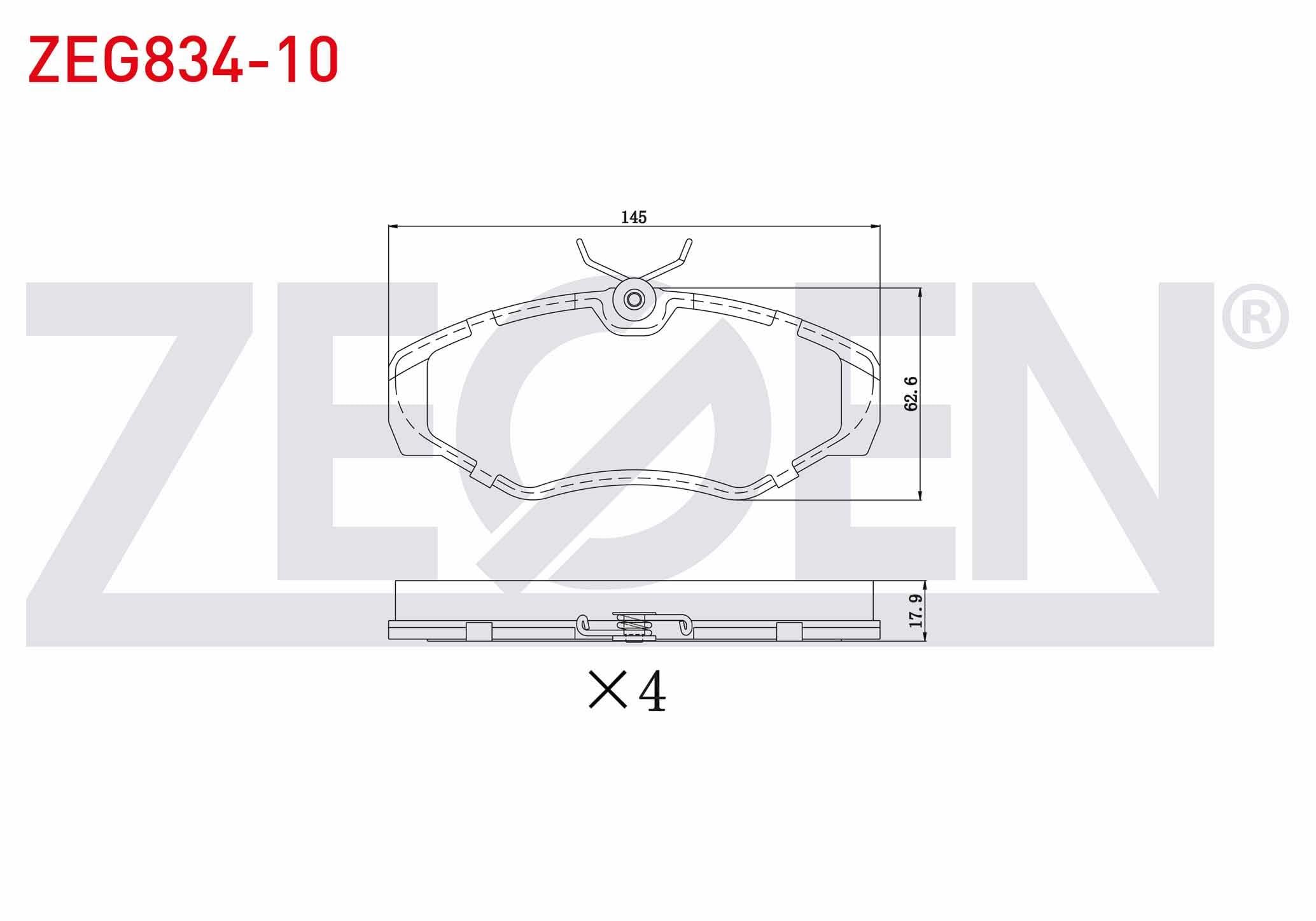FREN BALATA ON RENAULT TRAFIC II 1.9 DCI - 2.0 DCI 2001-2014/ OPEL VIVARO (J7) 1.9 DI - 2.0 CDTI - 2.5 DTI 2002-2014 / VIVARO (X83) 2.0 CDTI 2015-