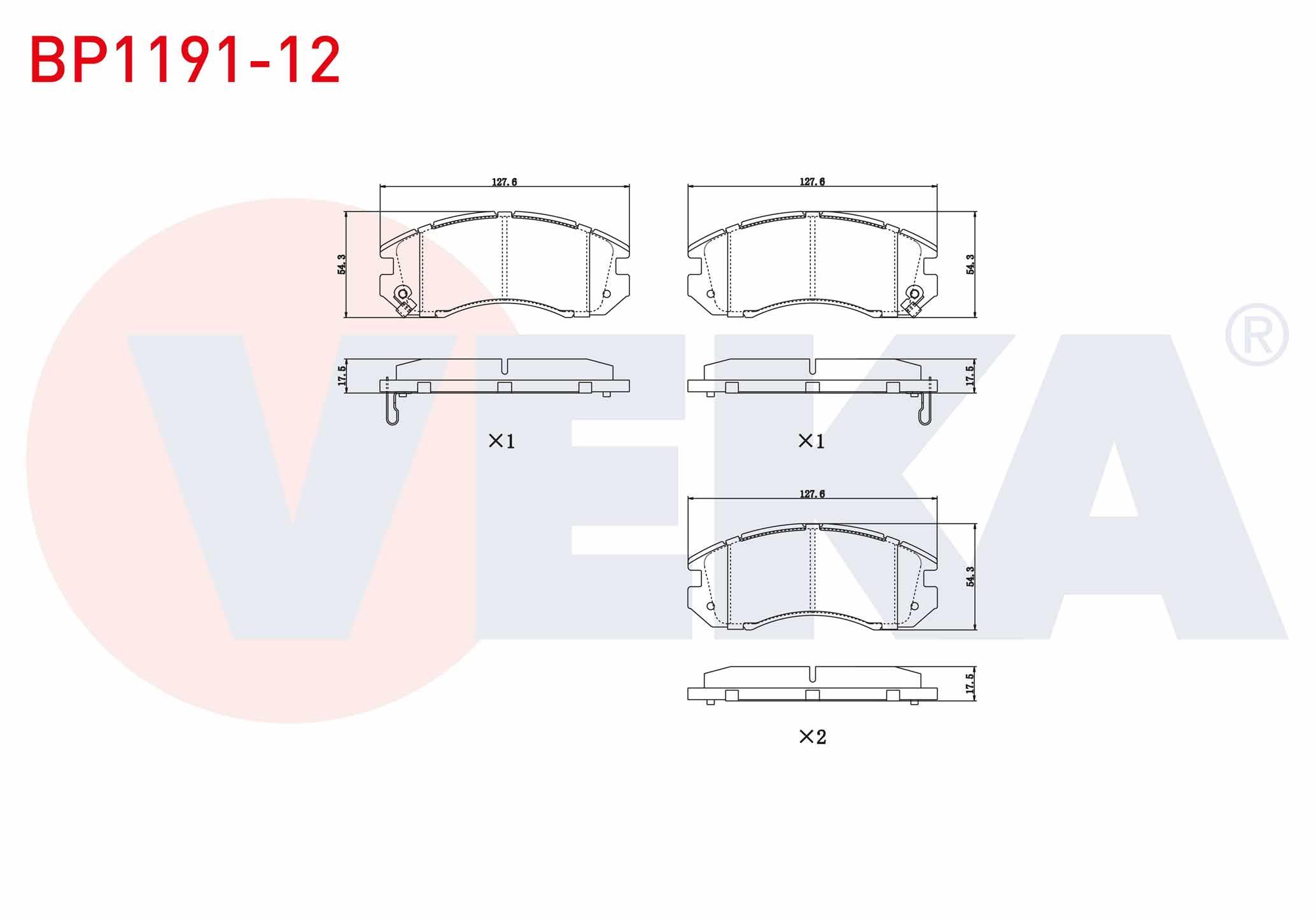 FREN BALATA ON SUBARU IMPREZA (GC) 1.6i 1992-2000 / IMPREZA (GC) 1.8i 1992-2000 / LEGACY III (BE,BH) 2.0i 1998-2003