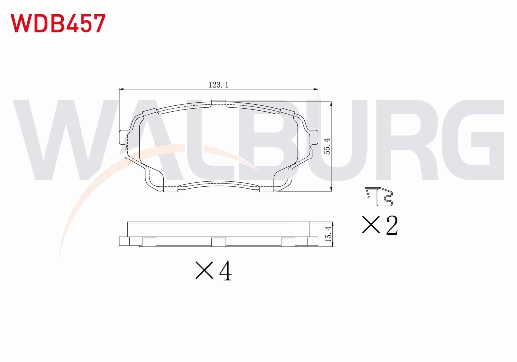 FREN BALATA ON SUZUKI GRAND VITARA II (JT) 2.0i 2005- / SUZUKI GRAND VITARA II (JT) 1.6 VVT-I 2005- / SUZUKI GRAND VITARA II (JT) 1.9 DDIS 2005-