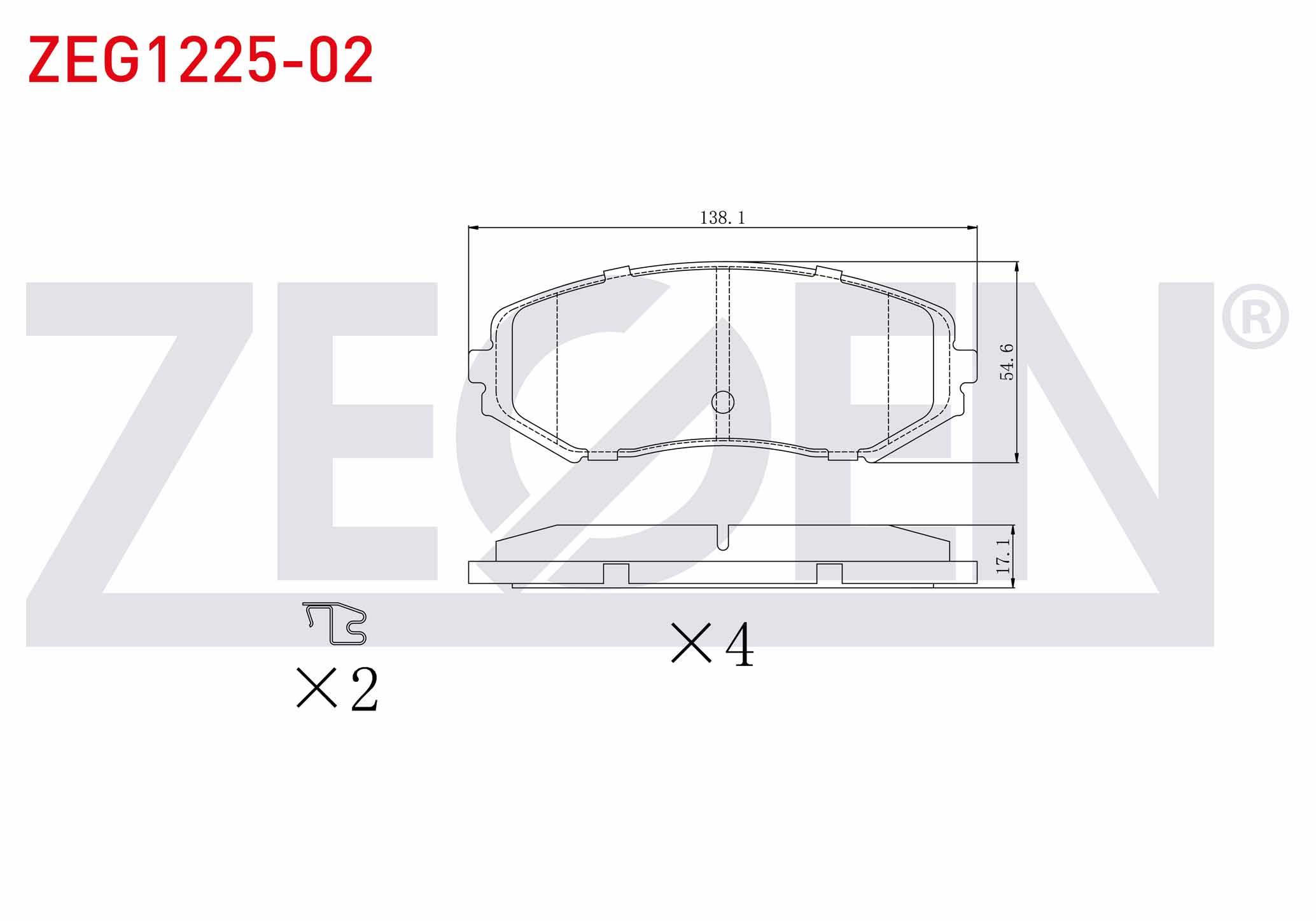 FREN BALATA ON SUZUKI GRAND VITARA II (JT) 1.6 VVT-I 2005- / GRAND VITARA II (JT) 1.9 DDIS 2005-