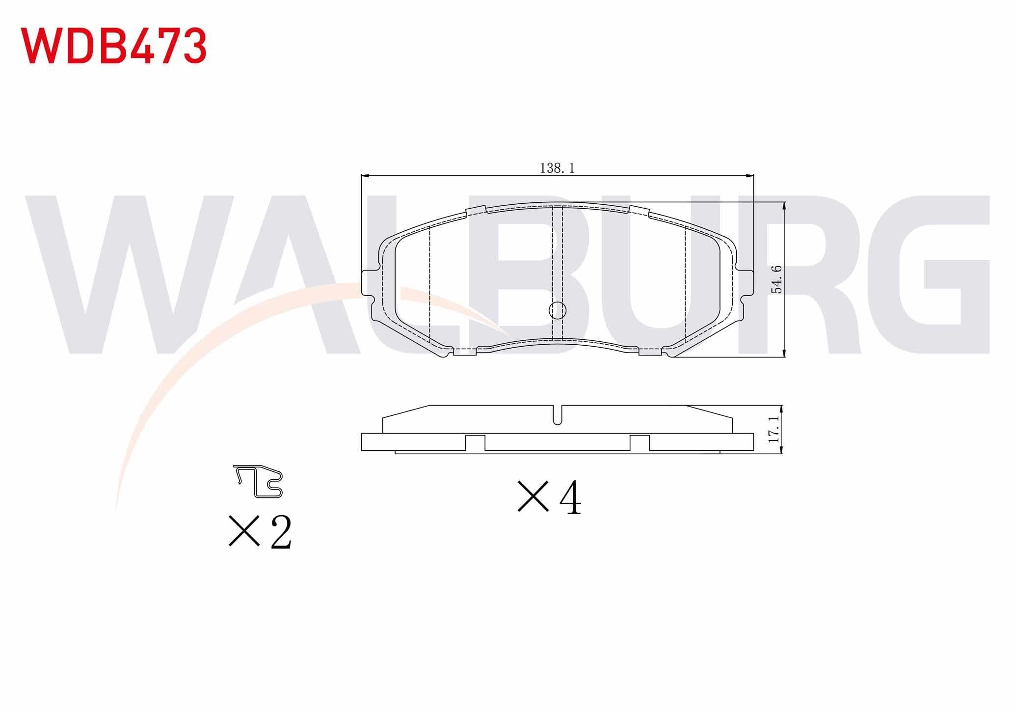 FREN BALATA ON SUZUKI GRAND VITARA II (JT) 1.6 VVT-I 2005- / GRAND VITARA II (JT) 1.9 DDIS 2005-