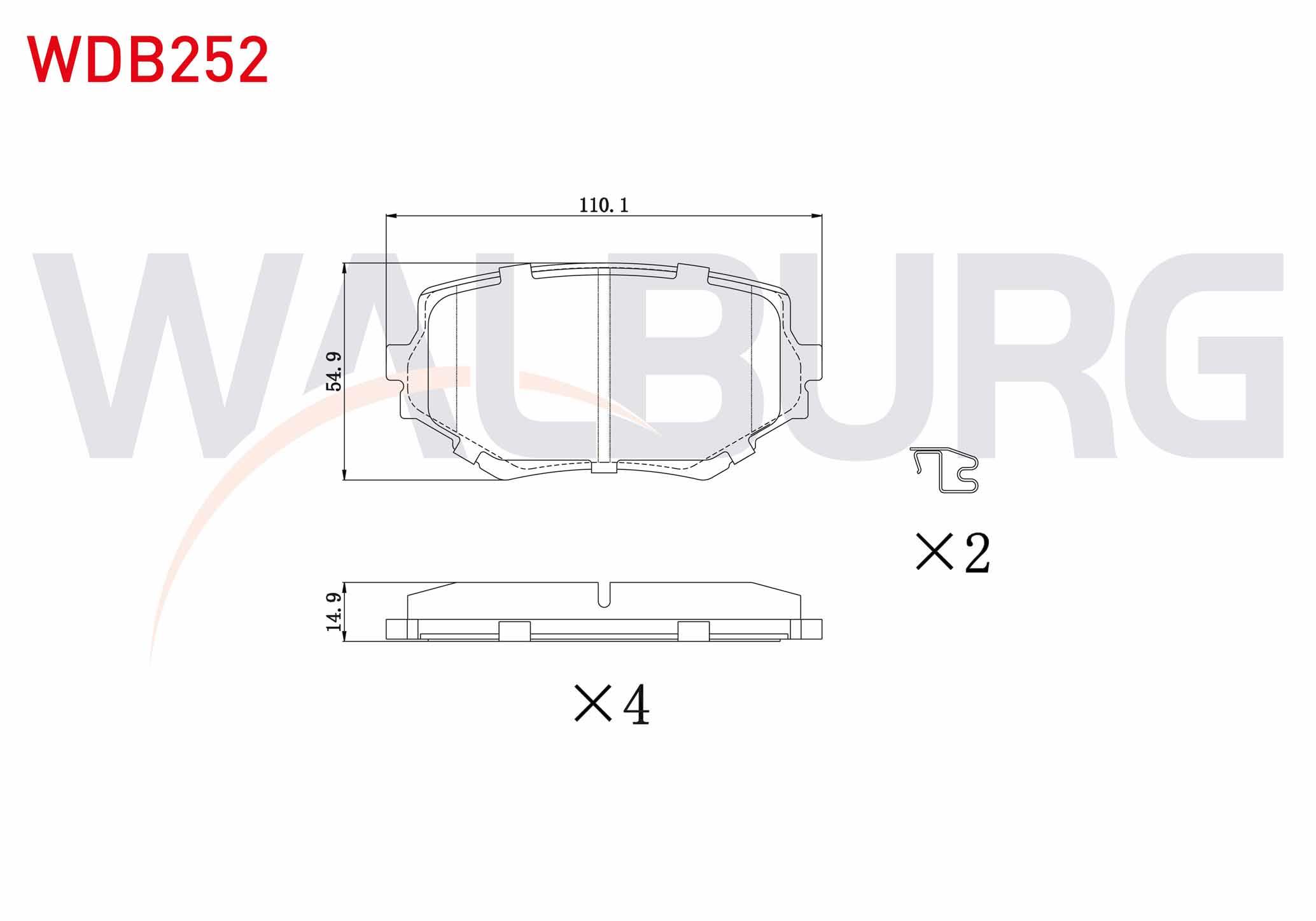FREN BALATA ON SUZUKI VITARA (ET,TA) 1.6i 16v 1988-1999/ VITARA (ET,TA) 2.0 TD 1988-1999 / VITARA (ET,TA) 2.0 HDI 1988-1999 / VITARA (ET,TA) 2.5i 1988-1999