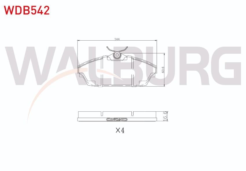 FREN BALATA ON TATA XENON 2.2 16v TD 4X4 17.00mm 2011-