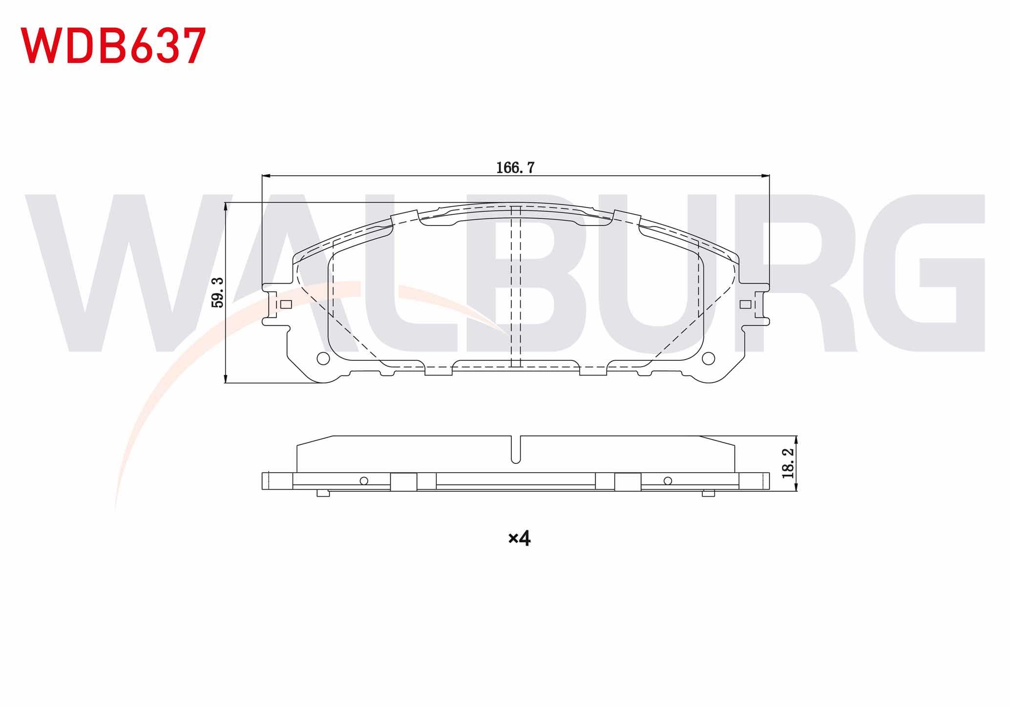 FREN BALATA ON TEL DELIKLI TOYOTA RAV4 IV (ZSA4,ALA4) 2.0 VVT-I - 2.0 D-4D 4X4 2012-/ LEXUS NX (_Z1_) 2.5 2014-/ RX (_L2_) 450h 3.5 T 2015-/ ES VII (Z10_, _A10_, _H10_) 2.5 Hybird 2018-