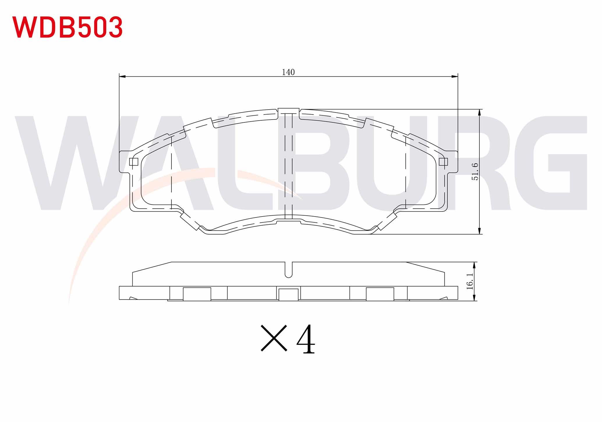 FREN BALATA ON TOYOTA HI-LUX PICK UP 2.5 D 2005-2011 / HI-LUX PICK UP 2.5 D-4D 2005-2011 / HI-LUX PICK UP 3.0 D-4D 2005-2011