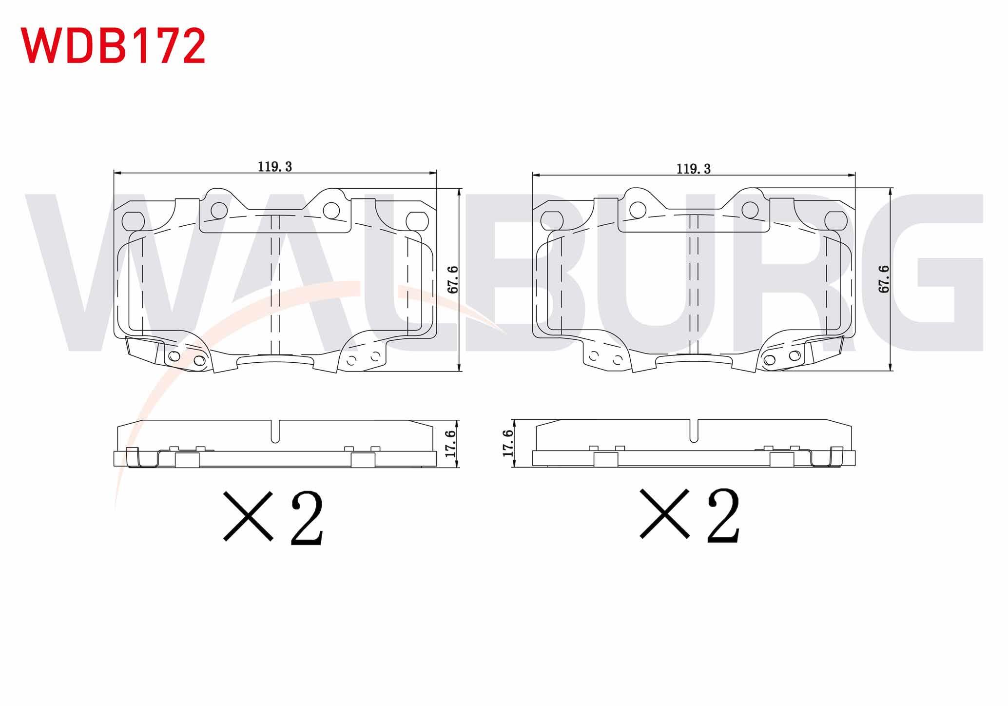 FREN BALATA ON TOYOTA HI-LUX PICK UP 2.5 D 2005-2011 / HI-LUX PICK UP 2.5 D-4D 2005-2011 / HI-LUX PICK UP 3.0 D-4D 2005-2011