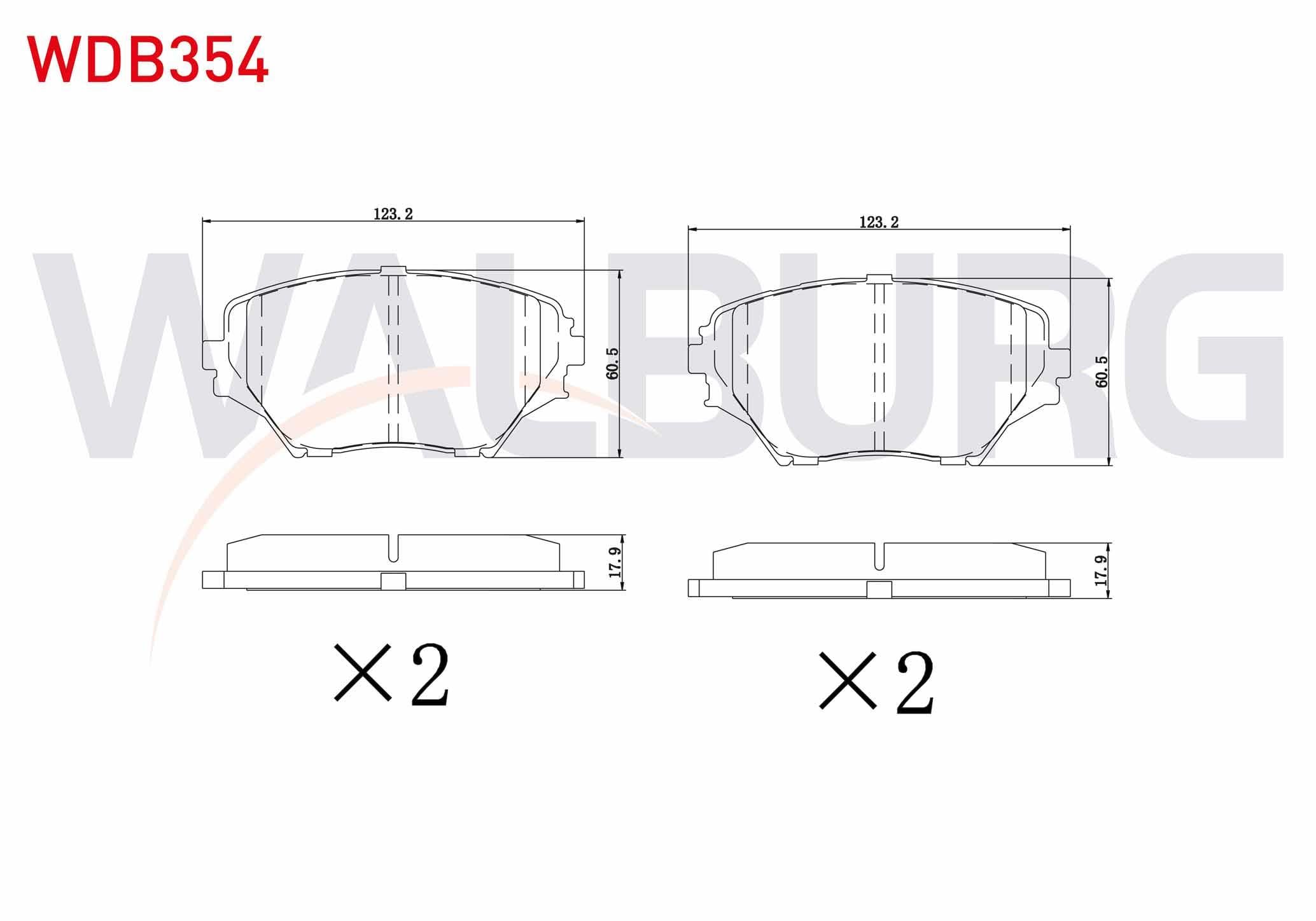 FREN BALATA ON TOYOTA RAV4 II (CLA2_, XA2_, ZCA2_, ACA2_) 1.8 VVT-I 2000-2006/ RAV4 II 2.0 D 2000-2006 / RAV4 II 2.0 D-4D 2000-2006 / RAV4 II 2.0 VVT-I 2000-2006 / RAV4 II 2.2 D-4D 2000-2006