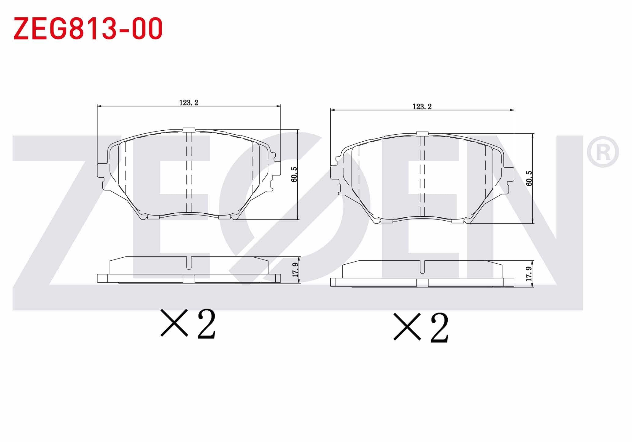 FREN BALATA ON TOYOTA RAV4 II (CLA2_, XA2_, ZCA2_, ACA2_) 1.8 VVT-I 2000-2006/ RAV4 II 2.0 D 2000-2006 / RAV4 II 2.0 D-4D 2000-2006 / RAV4 II 2.0 VVT-I 2000-2006 / RAV4 II 2.2 D-4D 2000-2006