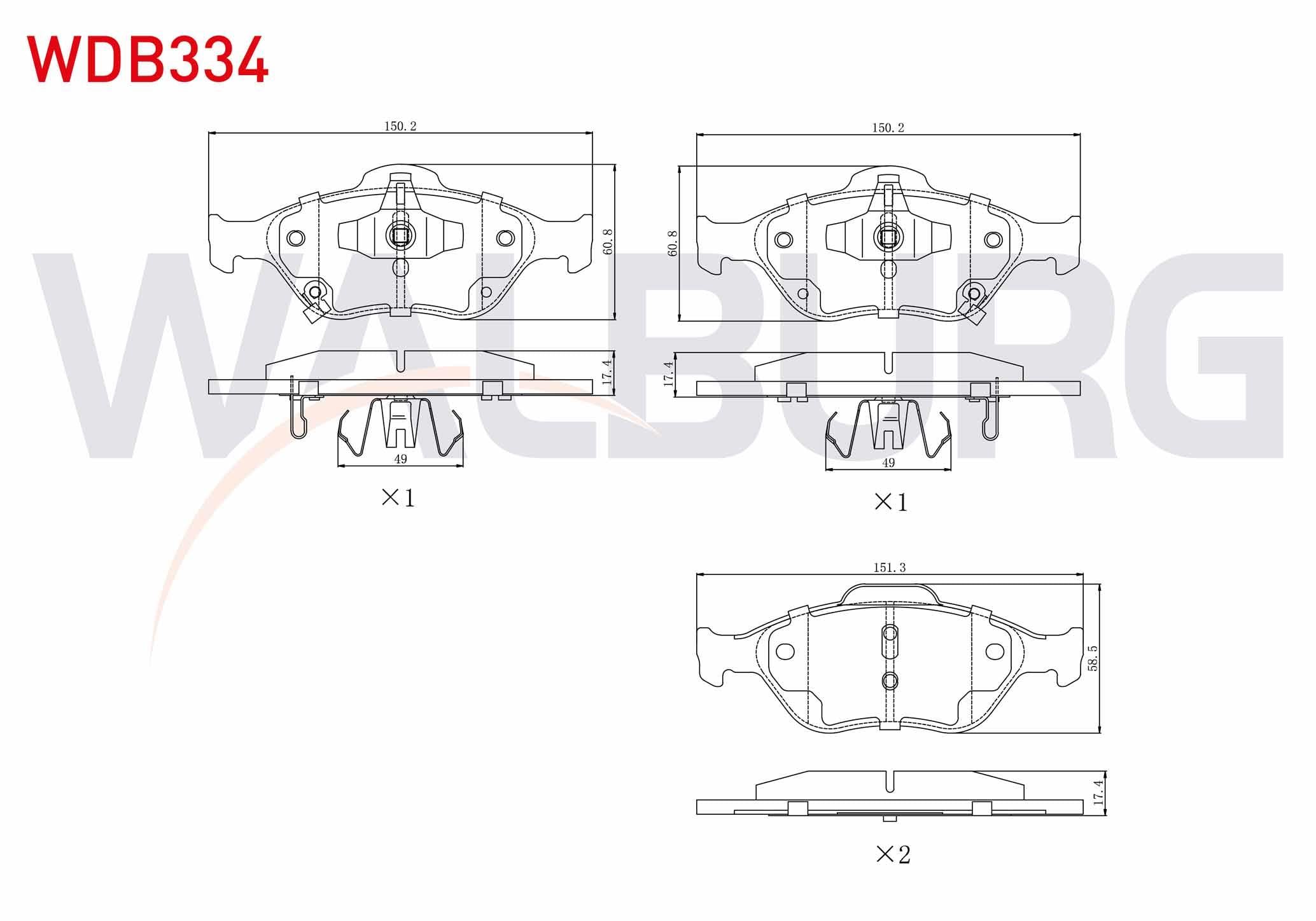 FREN BALATA ON TOYOTA YARIS (P9) 1.0 VVT-I 2006-2010/  YARIS (P9) 1.3 VVT-I 2006-2010 / YARIS (P9) 1.4 D-4D 2006-2010