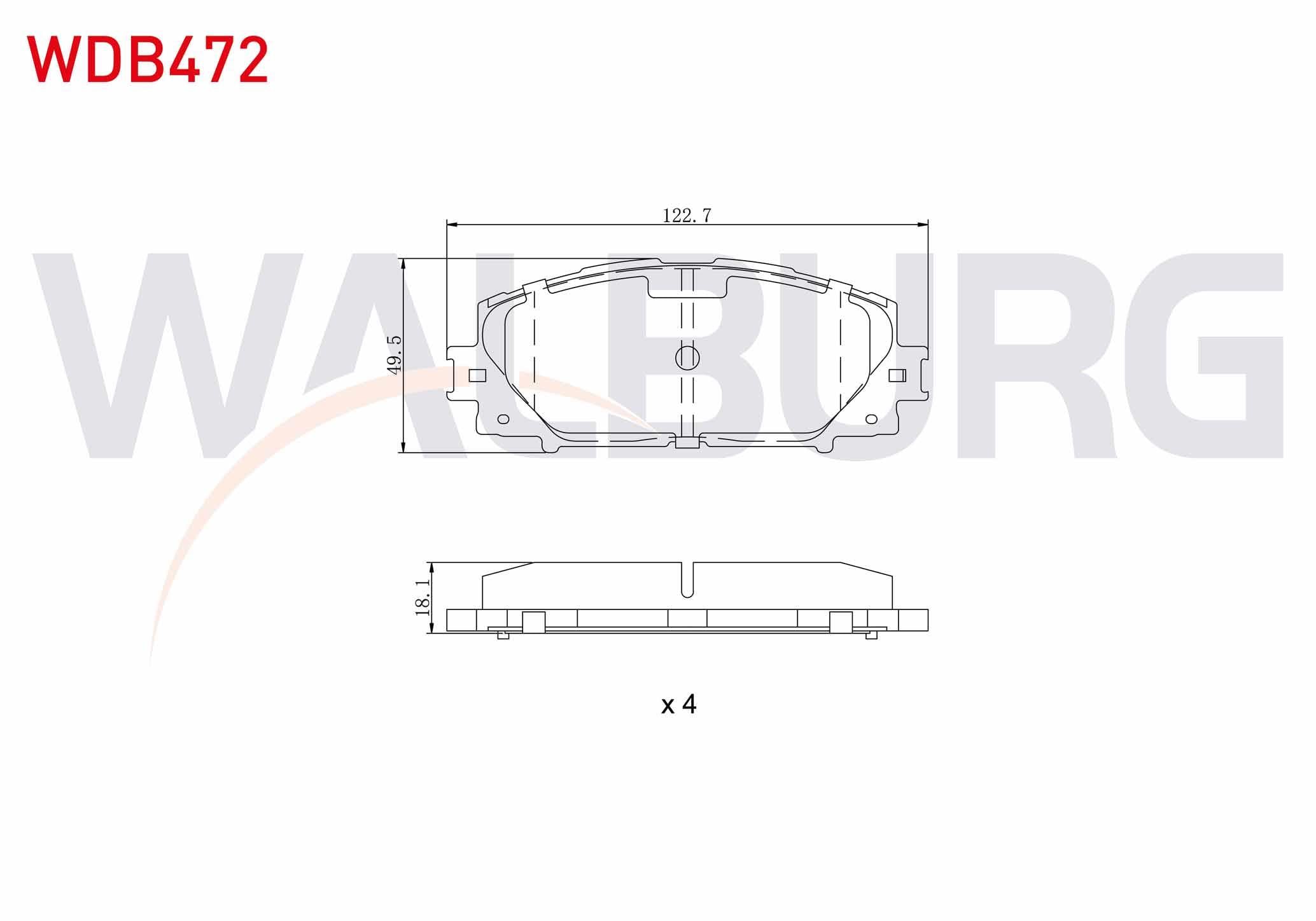 FREN BALATA ON TOYOTA YARIS (P9) 1.0 VVT-I 2006-2010 / YARIS (P9) 1.33 VVT-I 2006-2010