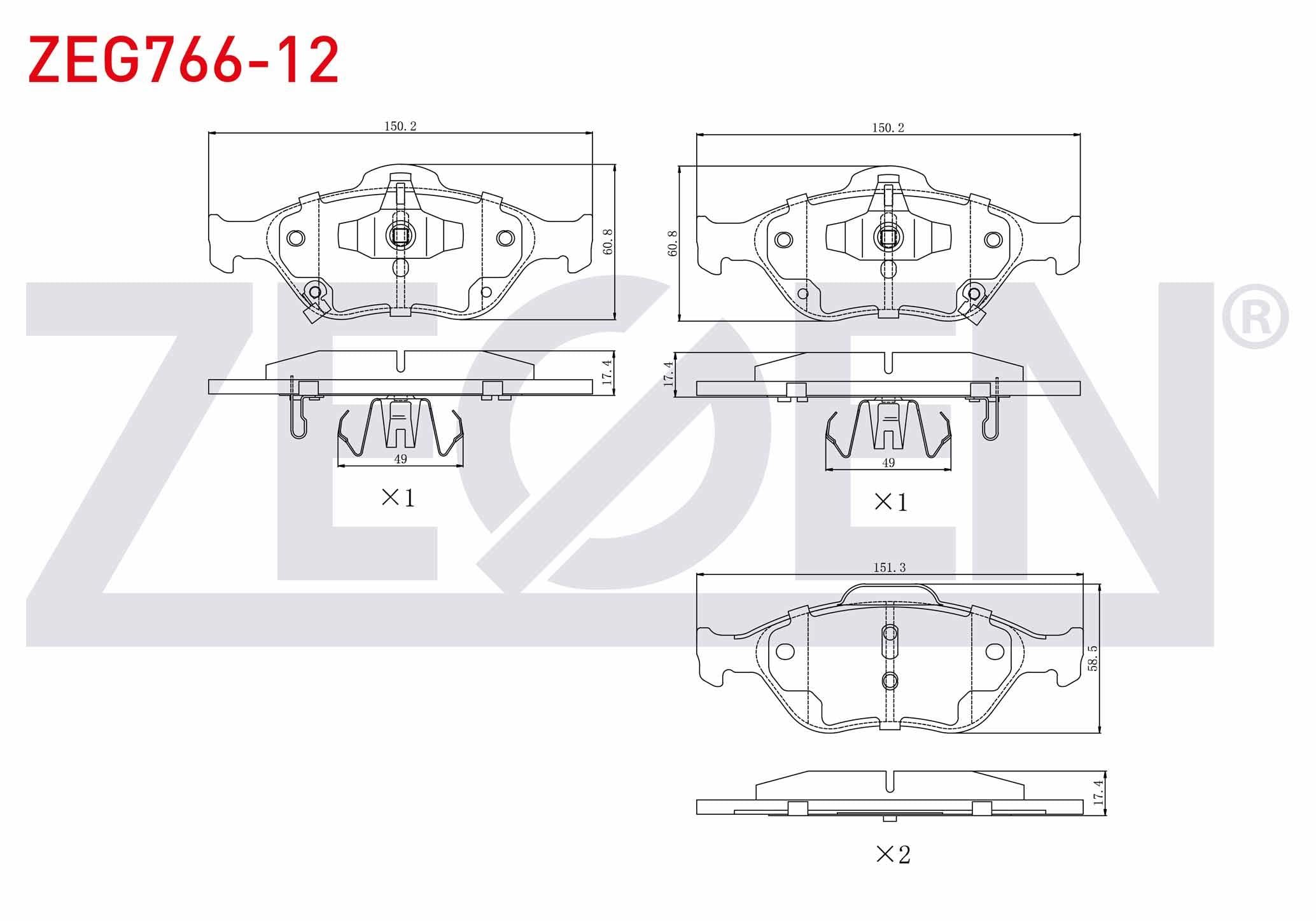FREN BALATA ON TOYOTA YARIS (P9) 1.0 VVT-I 2006-2010/  YARIS (P9) 1.3 VVT-I 2006-2010 / YARIS (P9) 1.4 D-4D 2006-2010